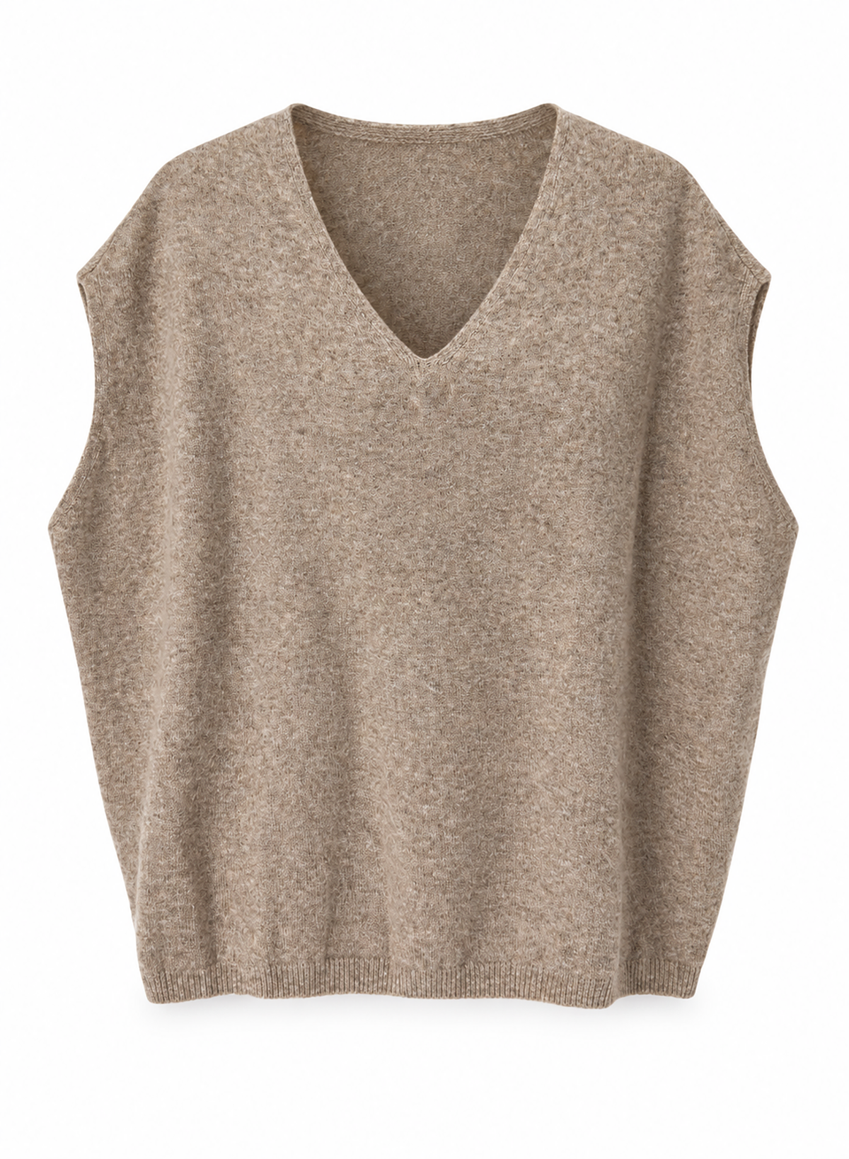 V-Neck Sweater - Oatmeal - Meg