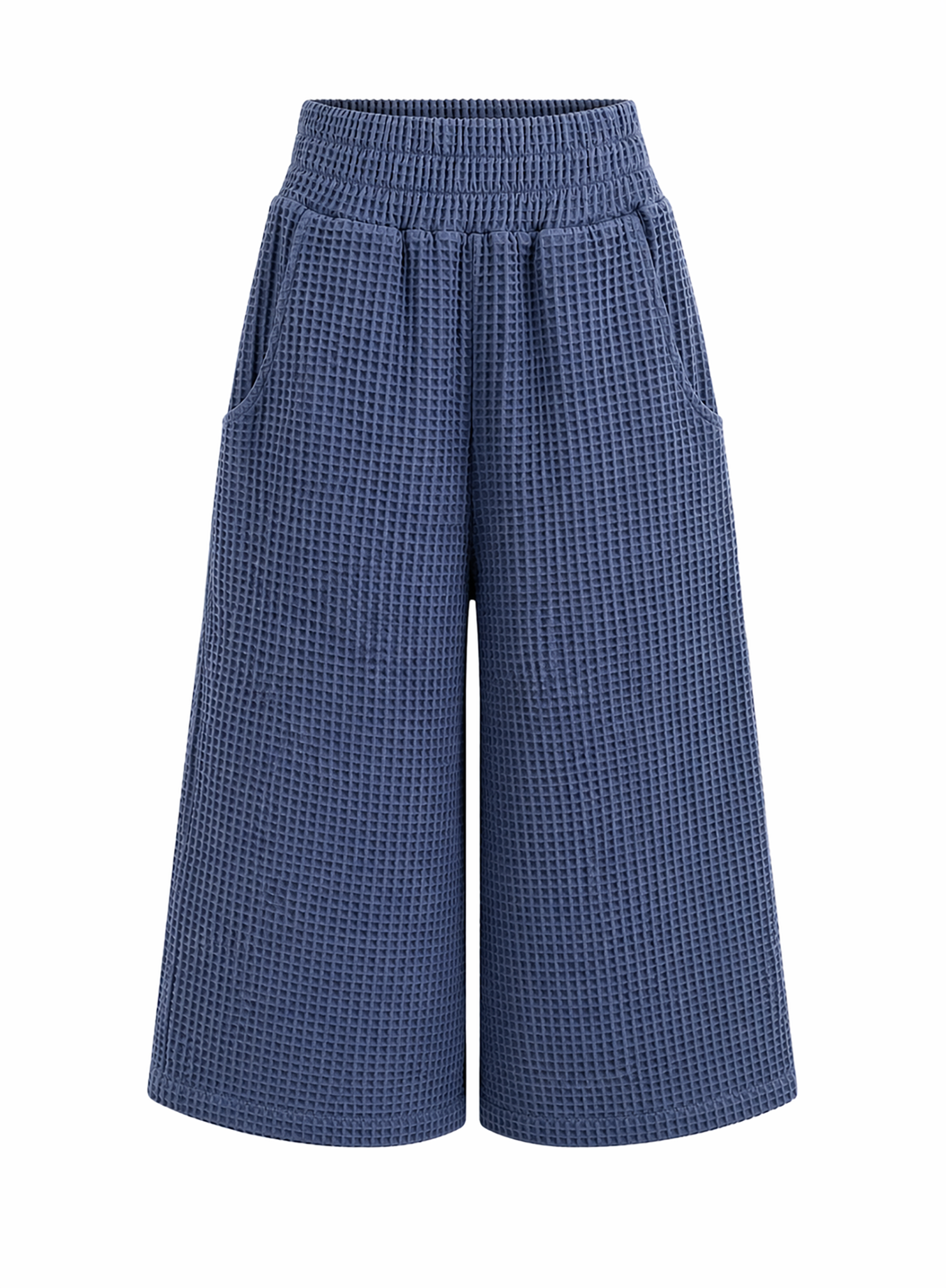 Wide Leg Jogger Pant - Steel Blue
