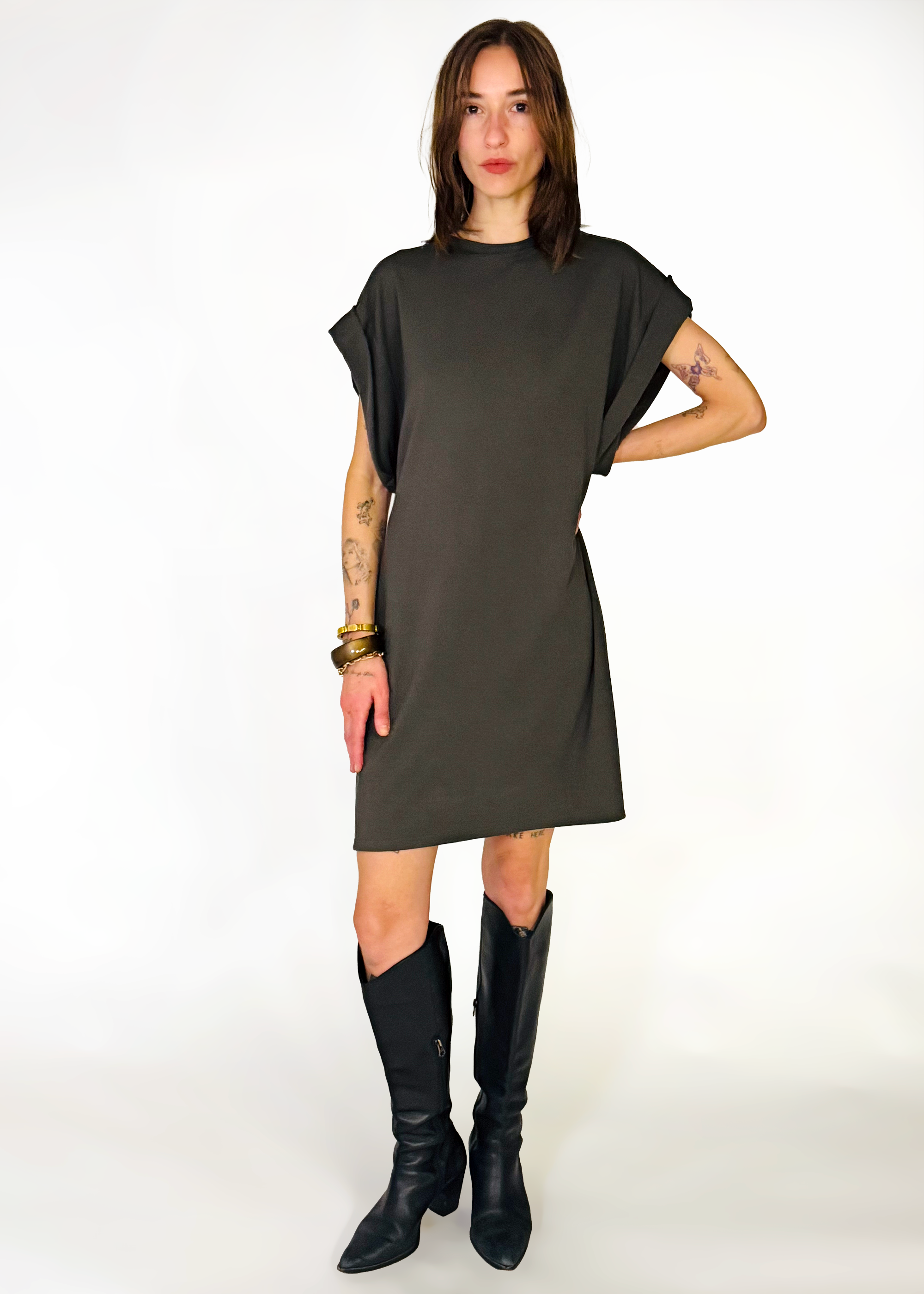 80's Dress - Olive