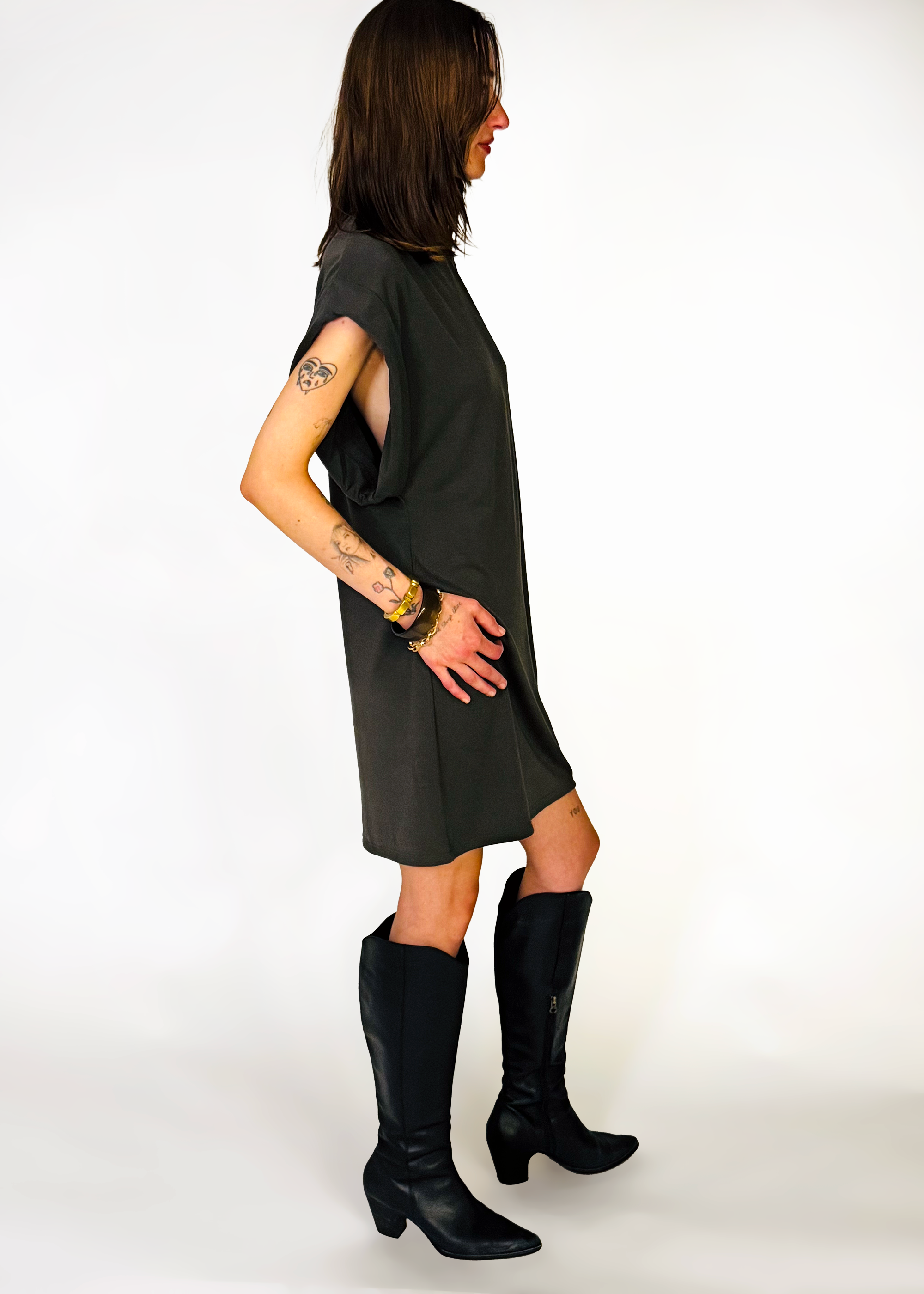 80's Dress - Olive