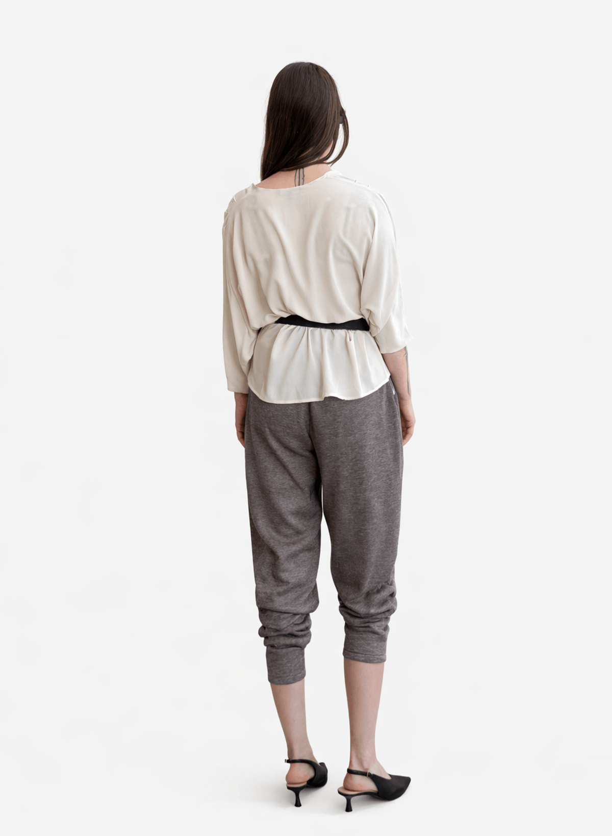 Abstraction Cowl Top - Champagne - Meg