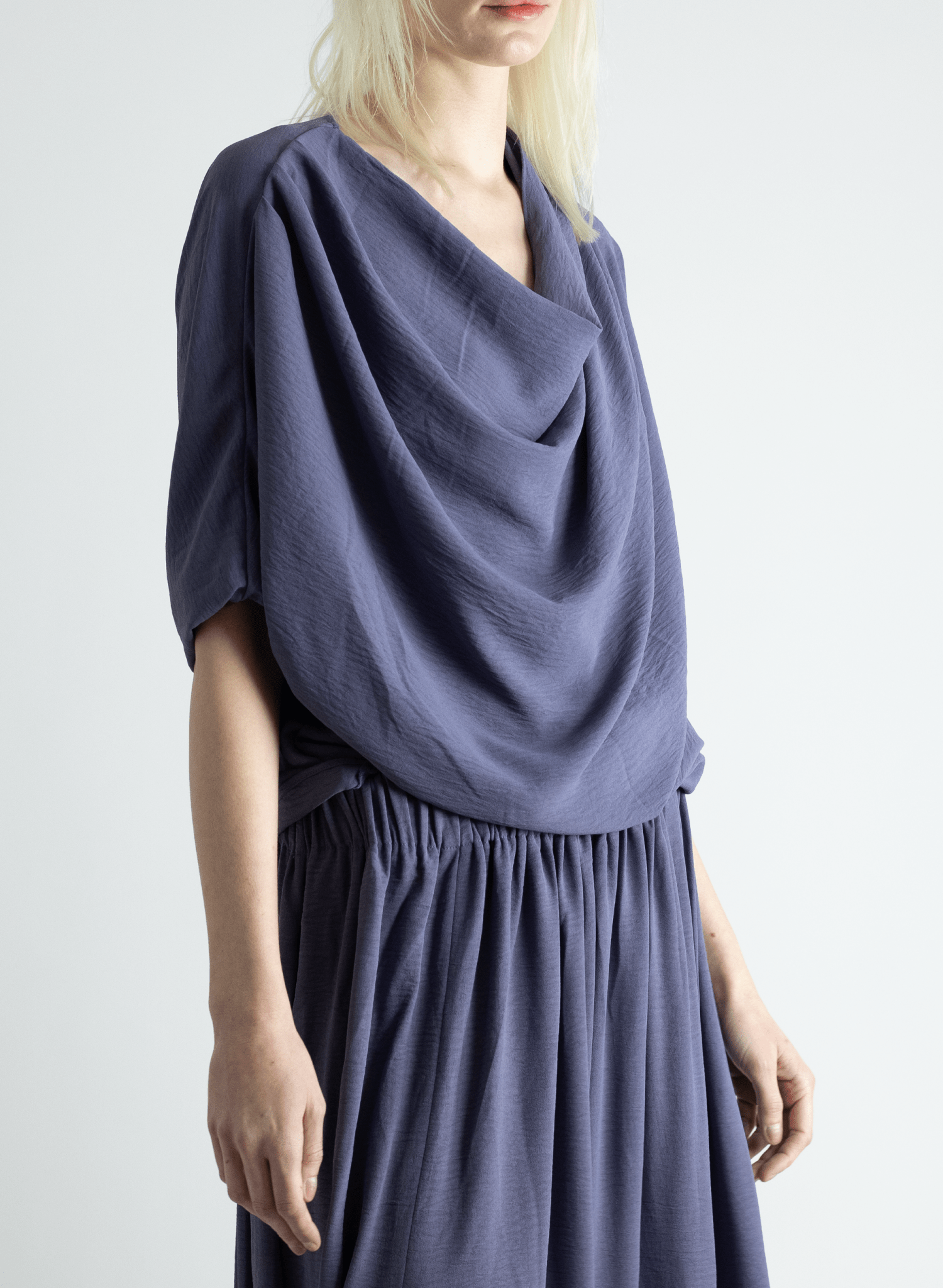 Abstraction Cowl Top - Lilac - Meg Canada