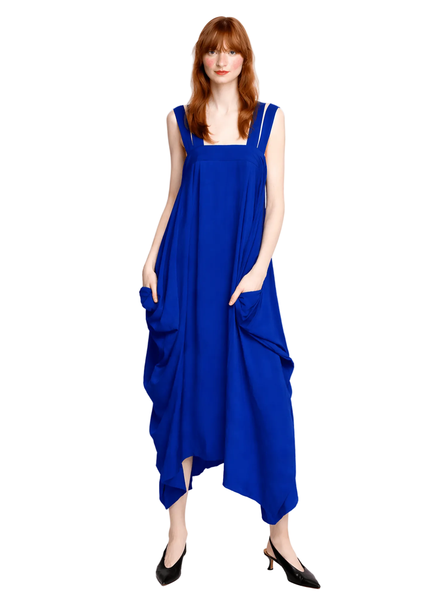Amelia Four Strap Dress - Cobalt - Meg