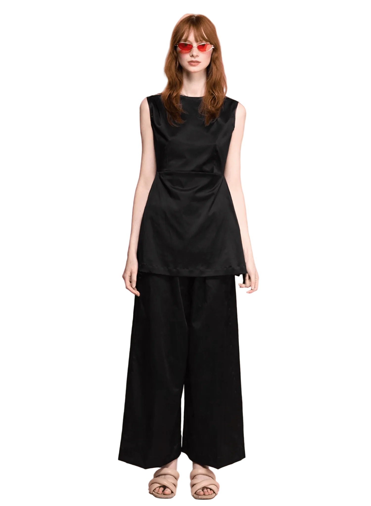 Apron Top - Black (PRE - ORDER) - Meg