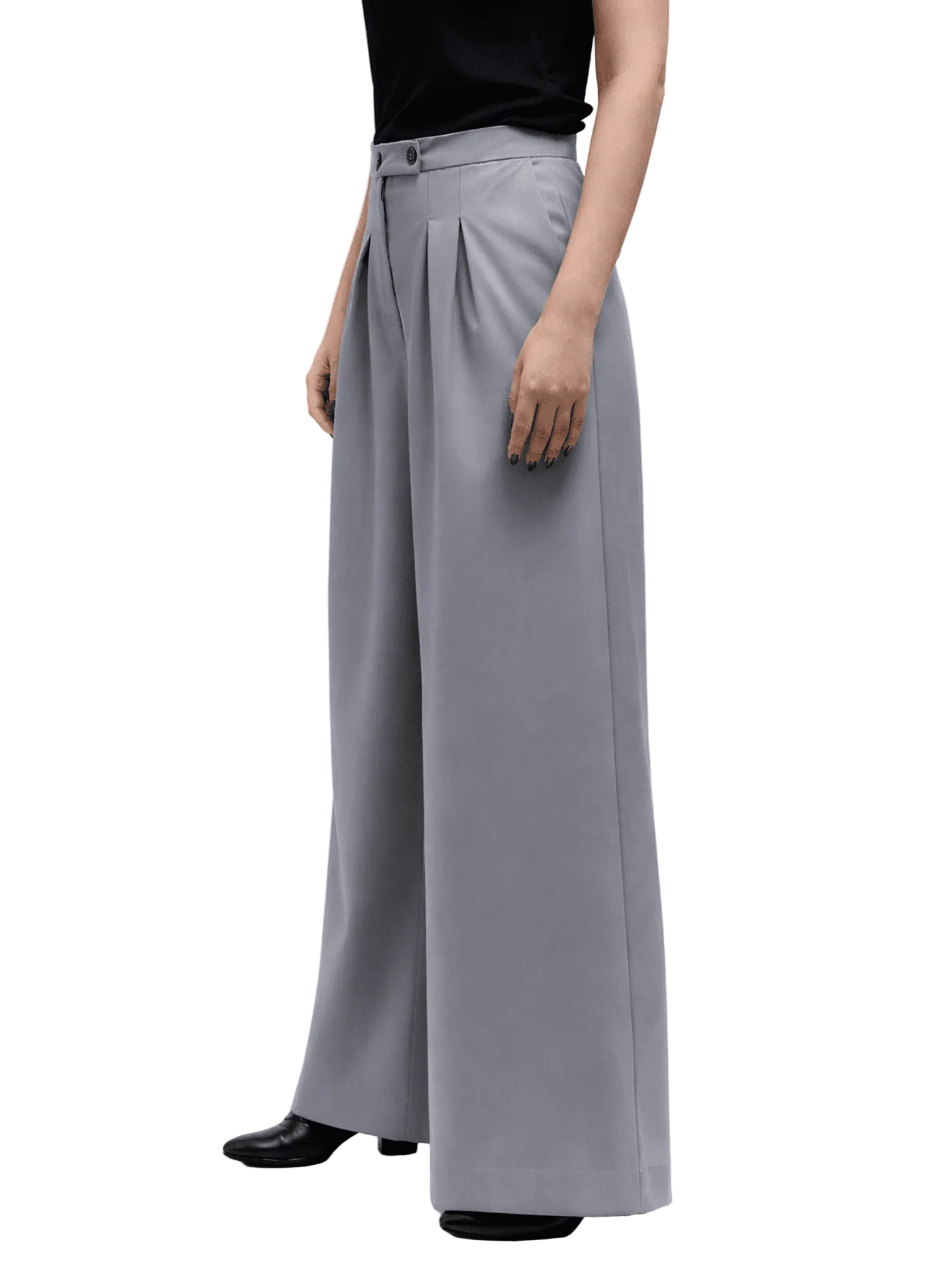 Atlas Slouchy Trouser - Grey - Meg