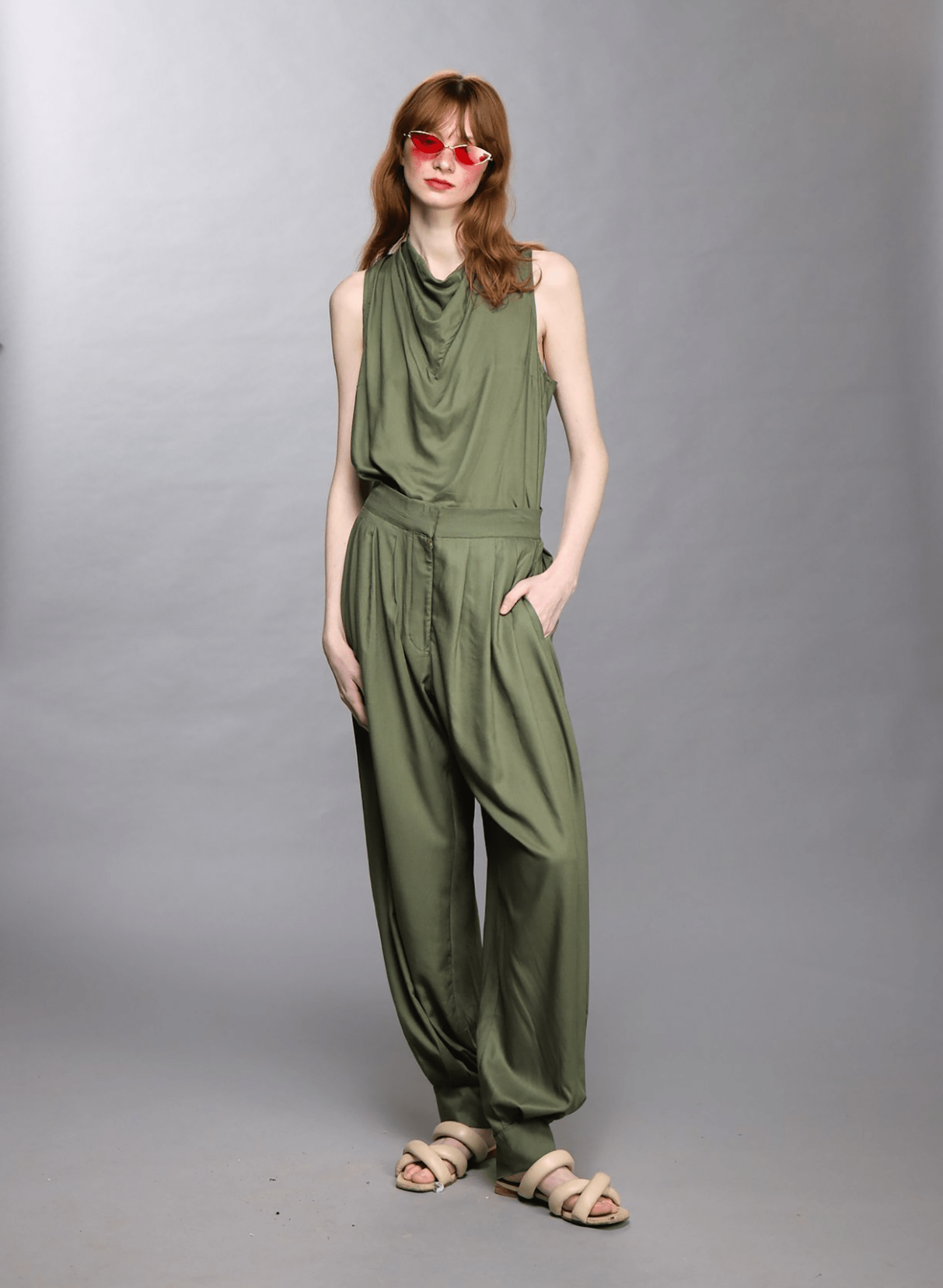 Bandana Top - Olive (PRE - ORDER) - Meg