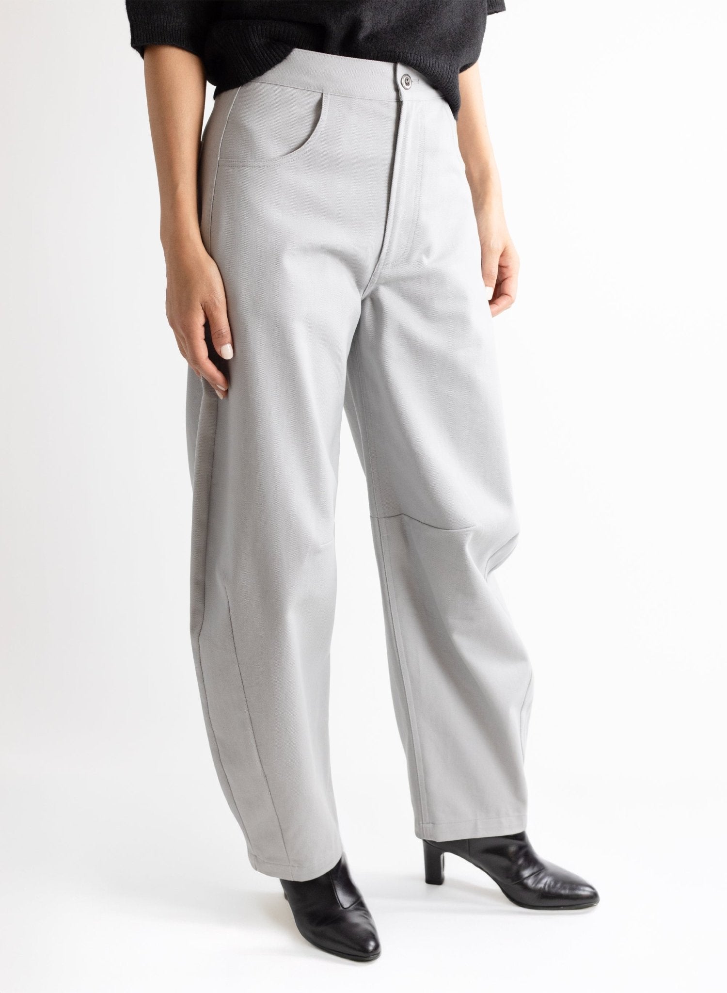 Barrel Jean - Chalk - Meg - Made in NYC