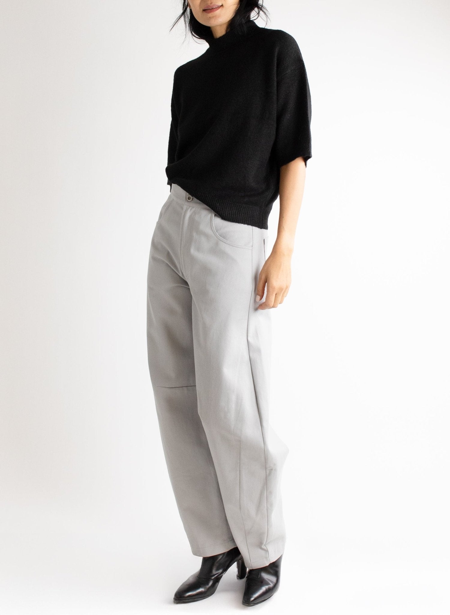 Barrel Jean - Chalk - Meg - Made in NYC