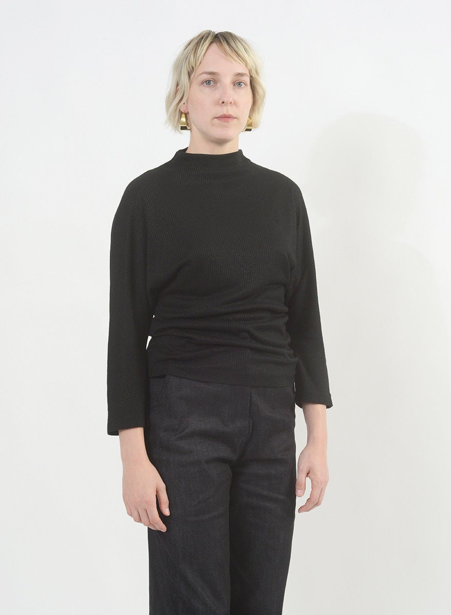 Batwing Shirt (RESALE) - Black Sparkle - S - Meg