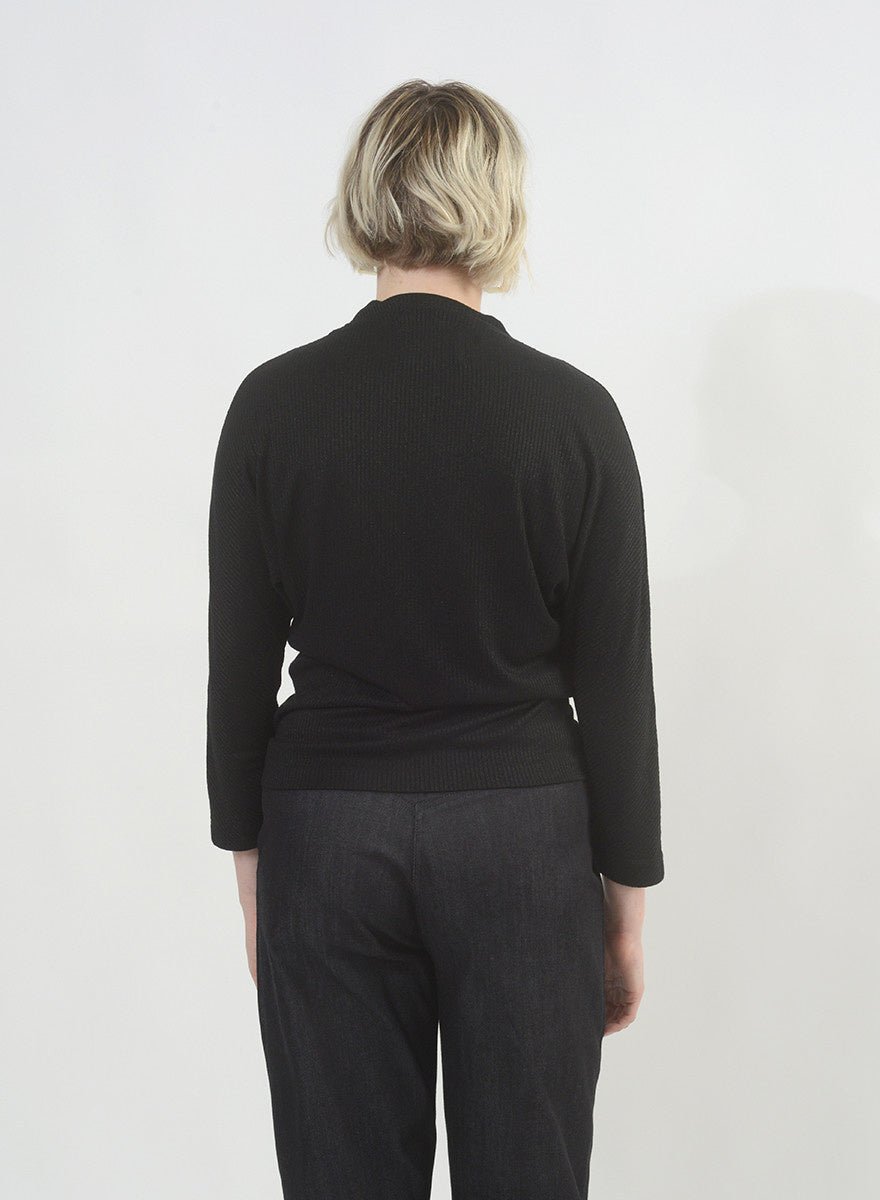 Batwing Shirt (RESALE) - Black Sparkle - S - Meg