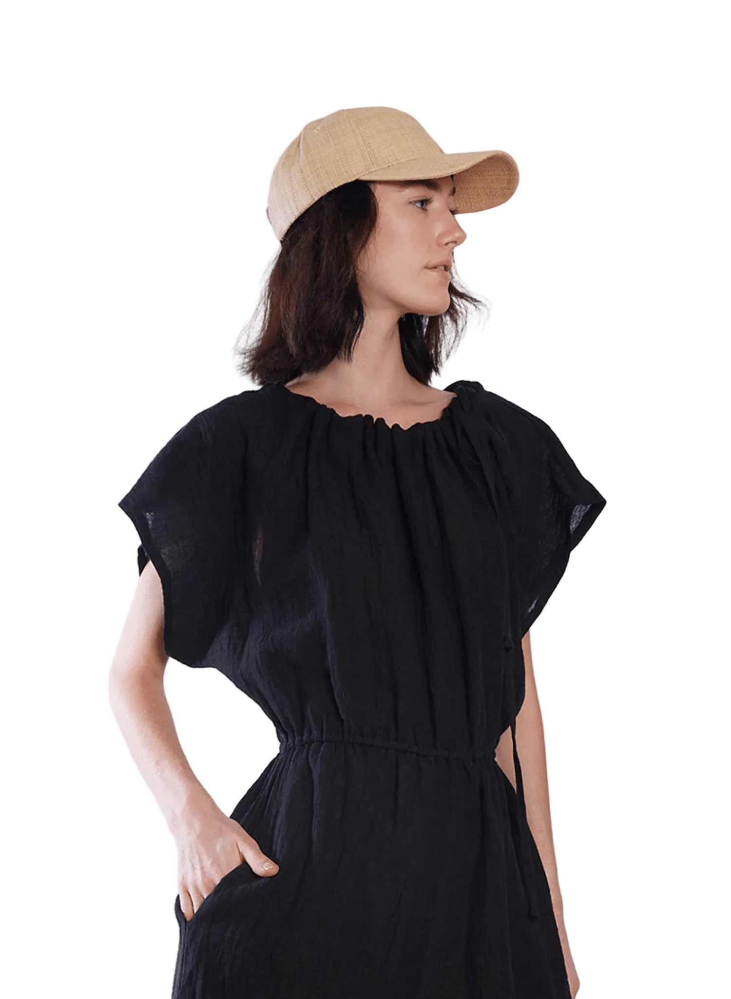 Beachy Ball Cap - Natural - Meg