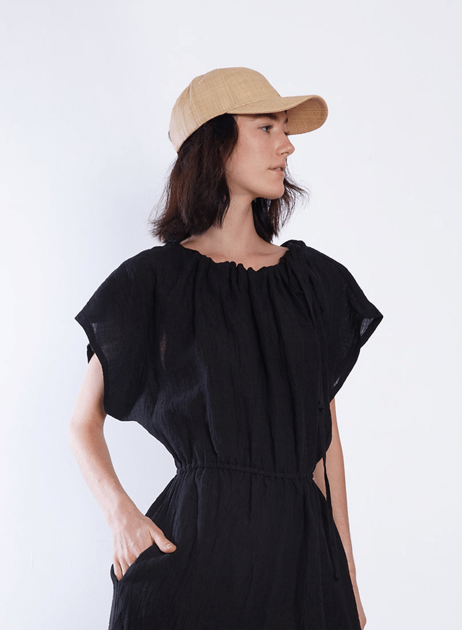 Beachy Ball Cap - Natural - Meg