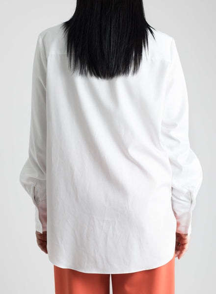 Big Collar Shirt - White - Meg Canada