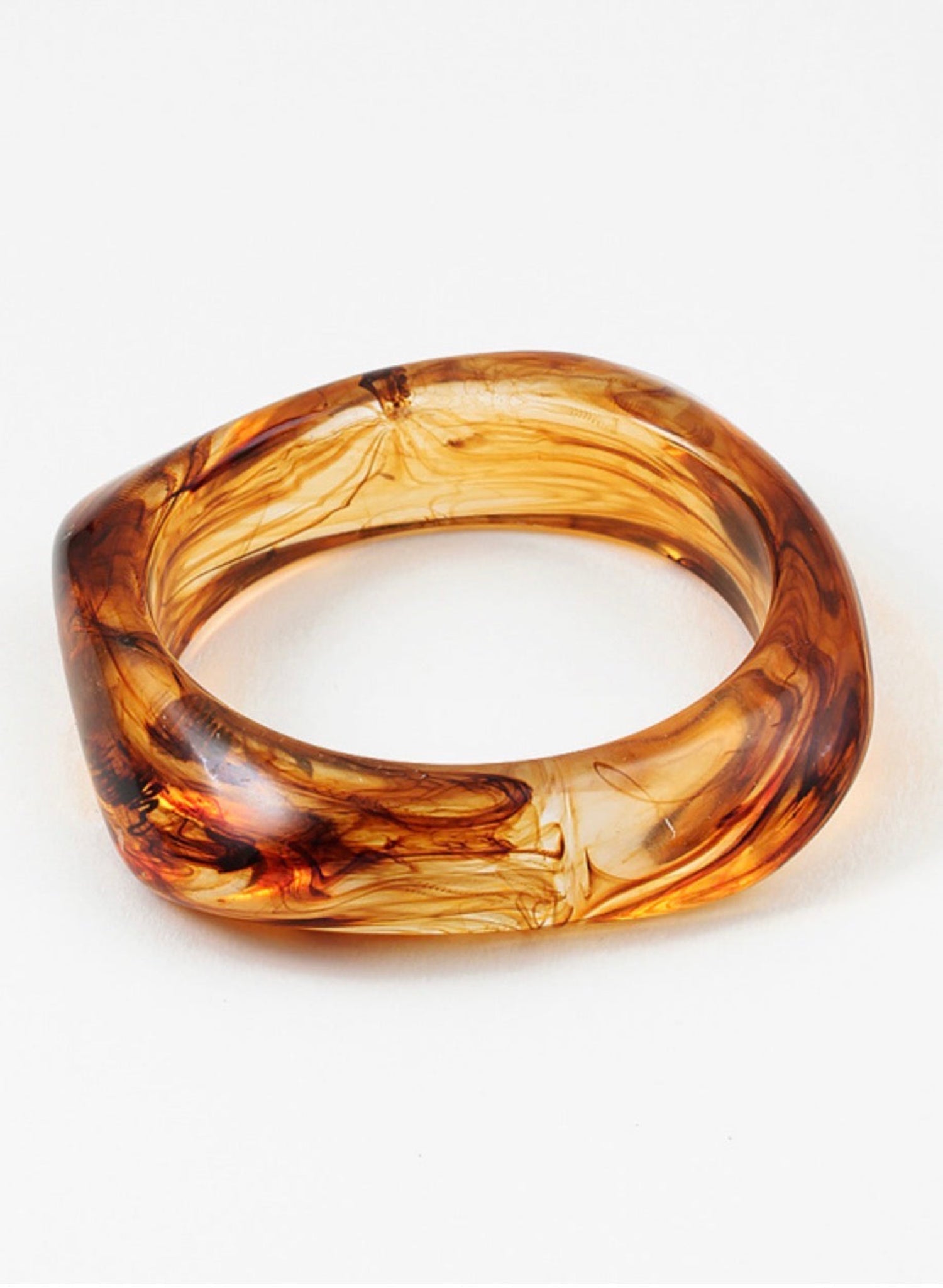 Blue Sky - Thin Organic Tortoise Bangle - Meg