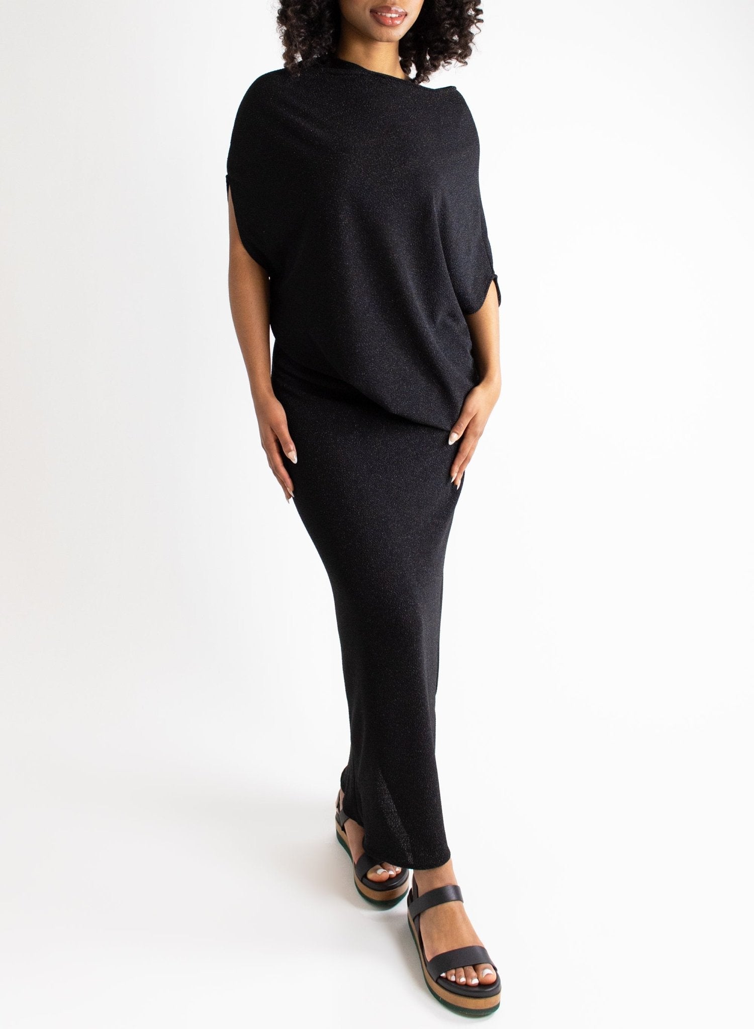 Blu's Gown - Black Shimmer - Meg - Made in Canada