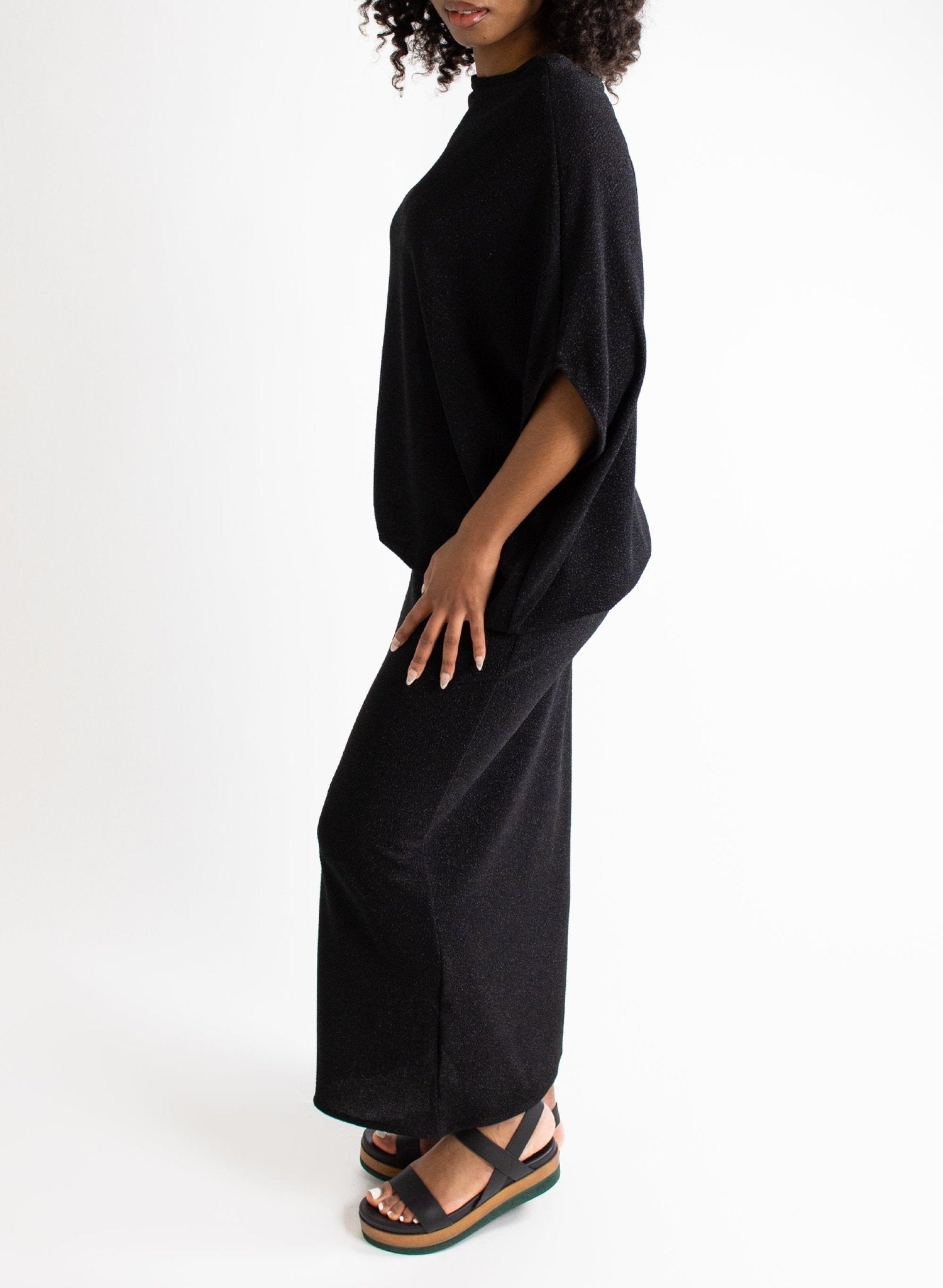 Blu's Gown - Black Shimmer - Meg - Made in Canada