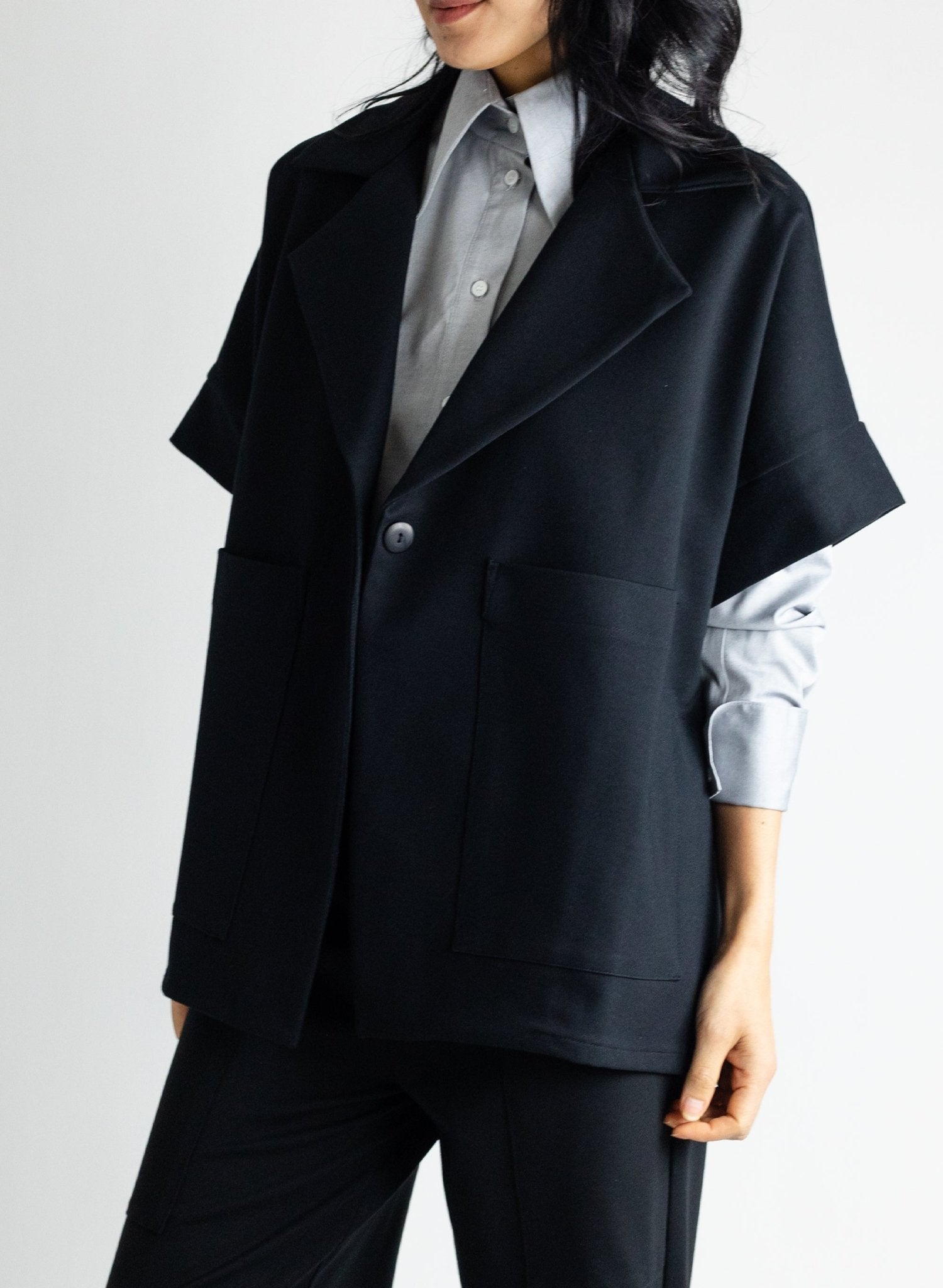 Boyfriend Vest - Black - Meg