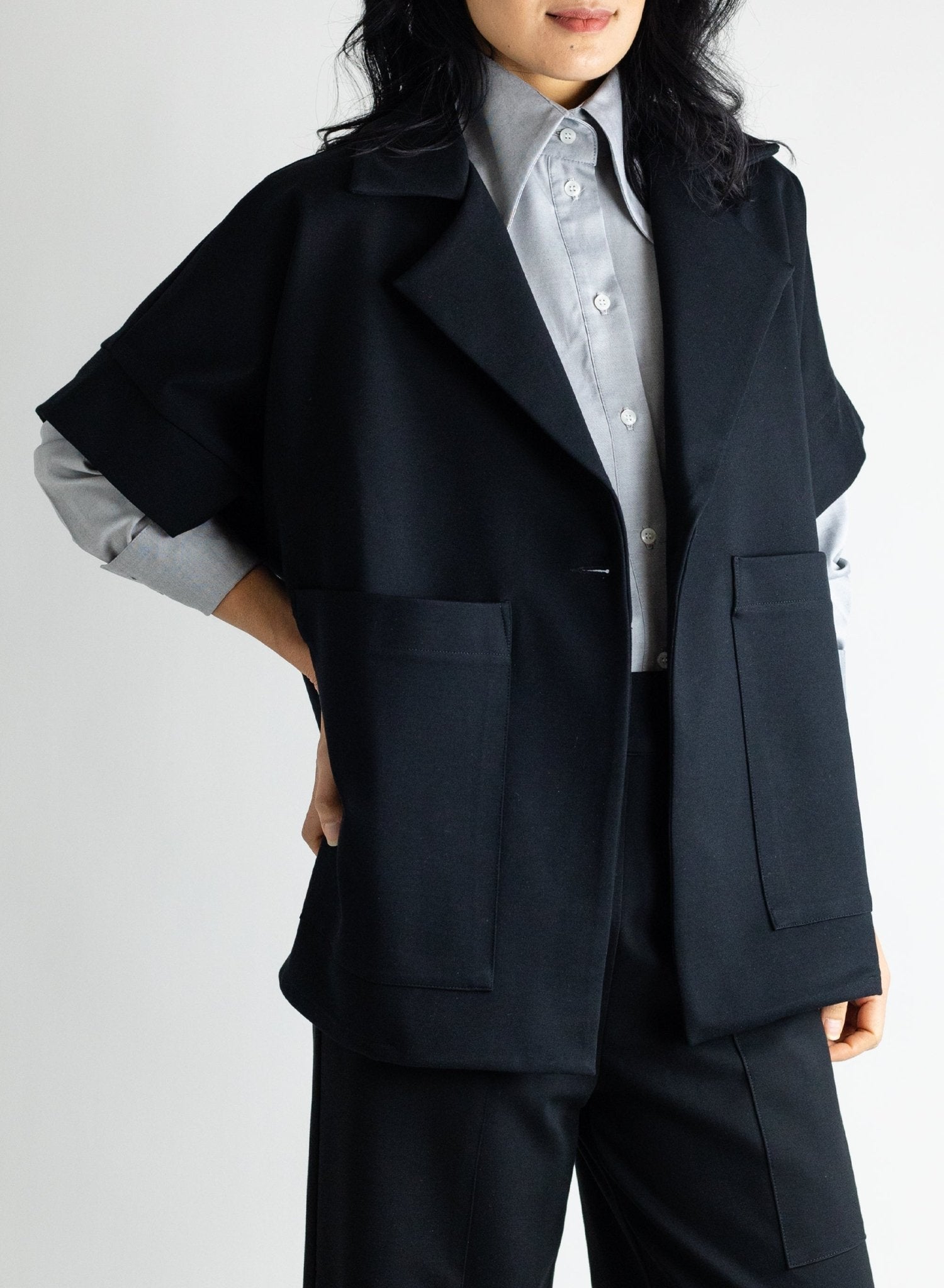 Boyfriend Vest - Black - Meg