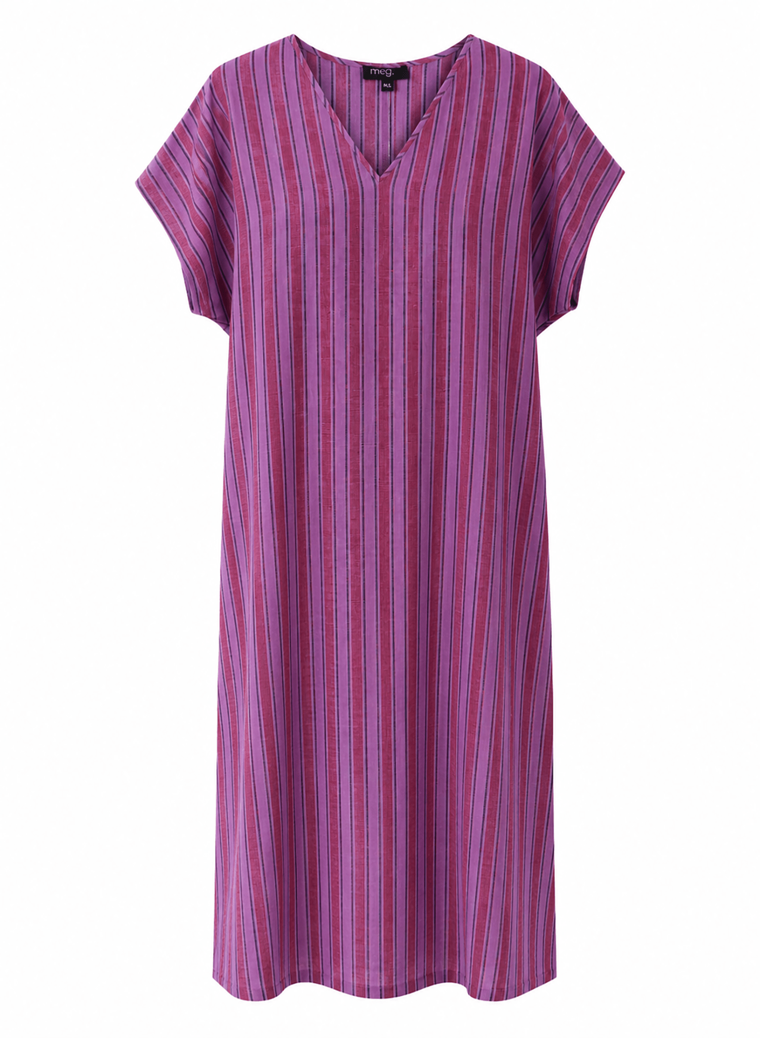 Caleigh's Caftan - Purple Stripe - Meg