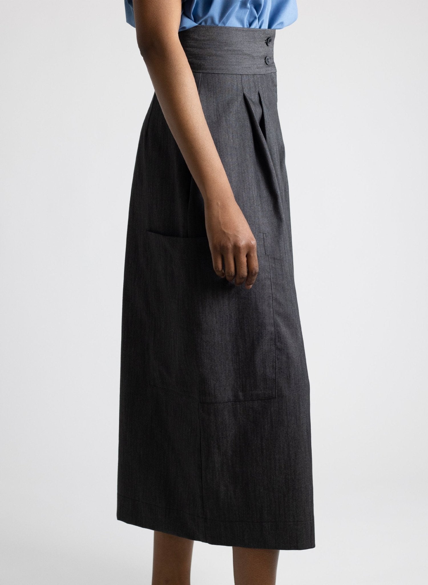 Canvas Culotte - Black Denim - Meg