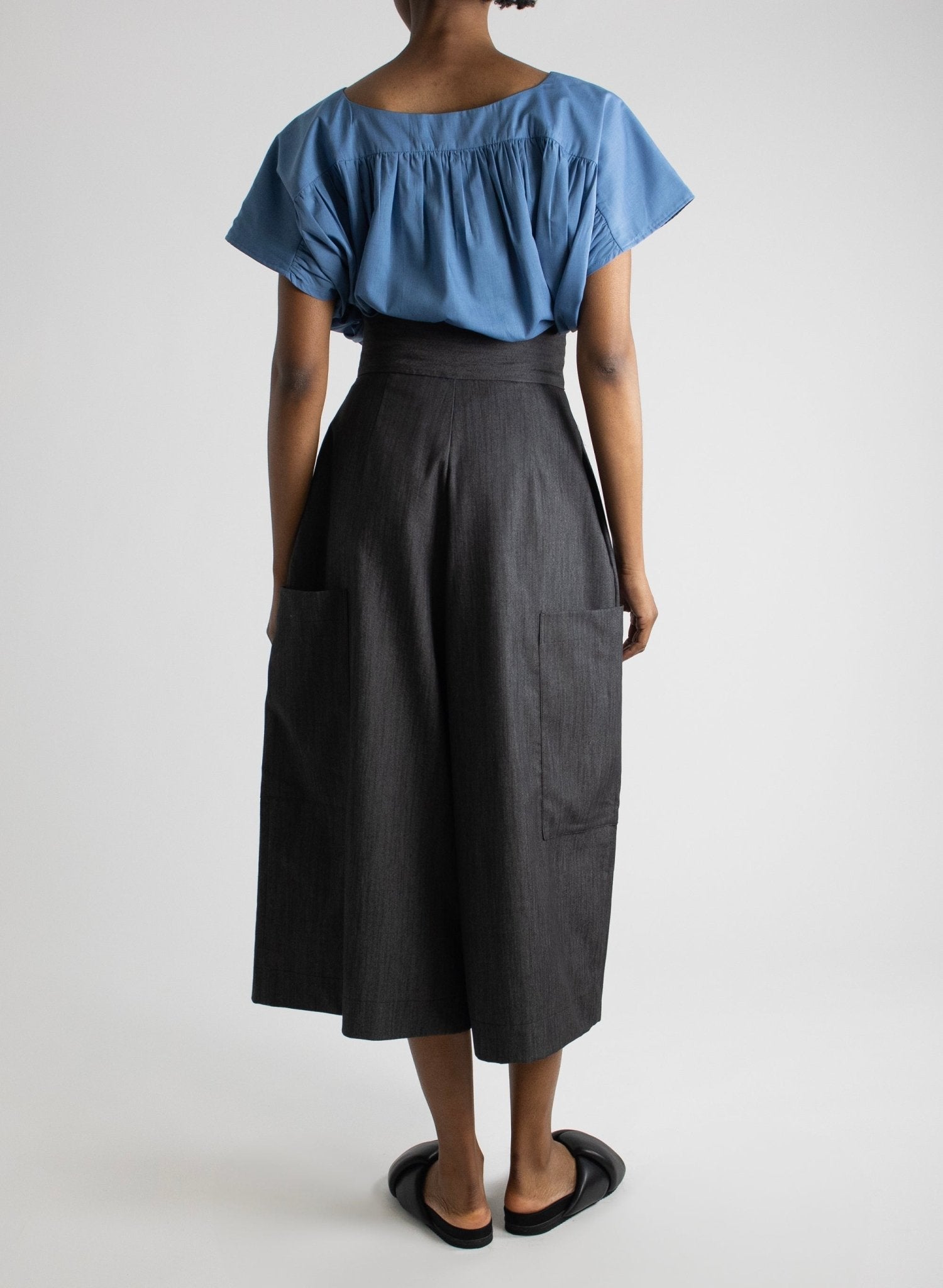 Canvas Culotte - Black Denim - Meg