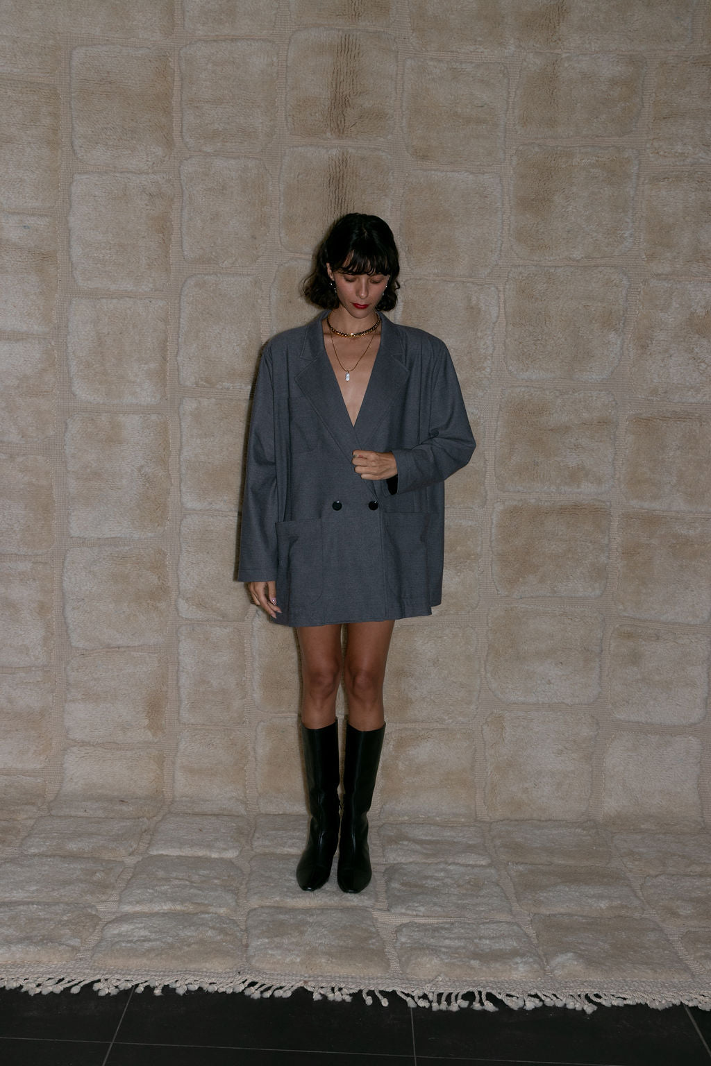 Cape Jacket - Charcoal (Pre - Order) - Meg