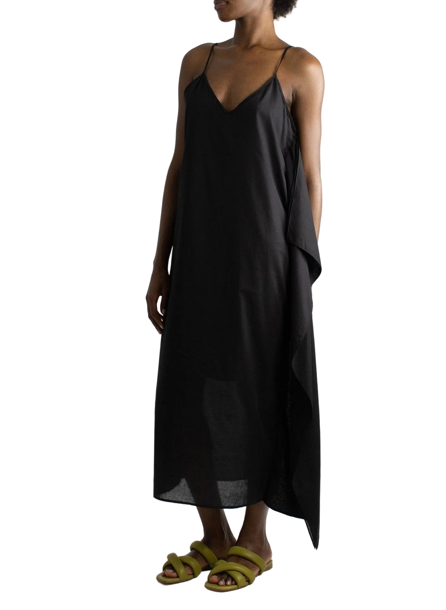 Cascade Dress - Black - Meg - Made in NYC