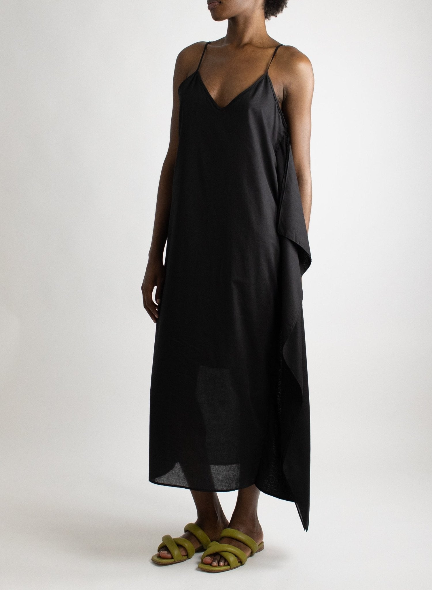 Cascade Dress - Black - Meg - Made in NYC