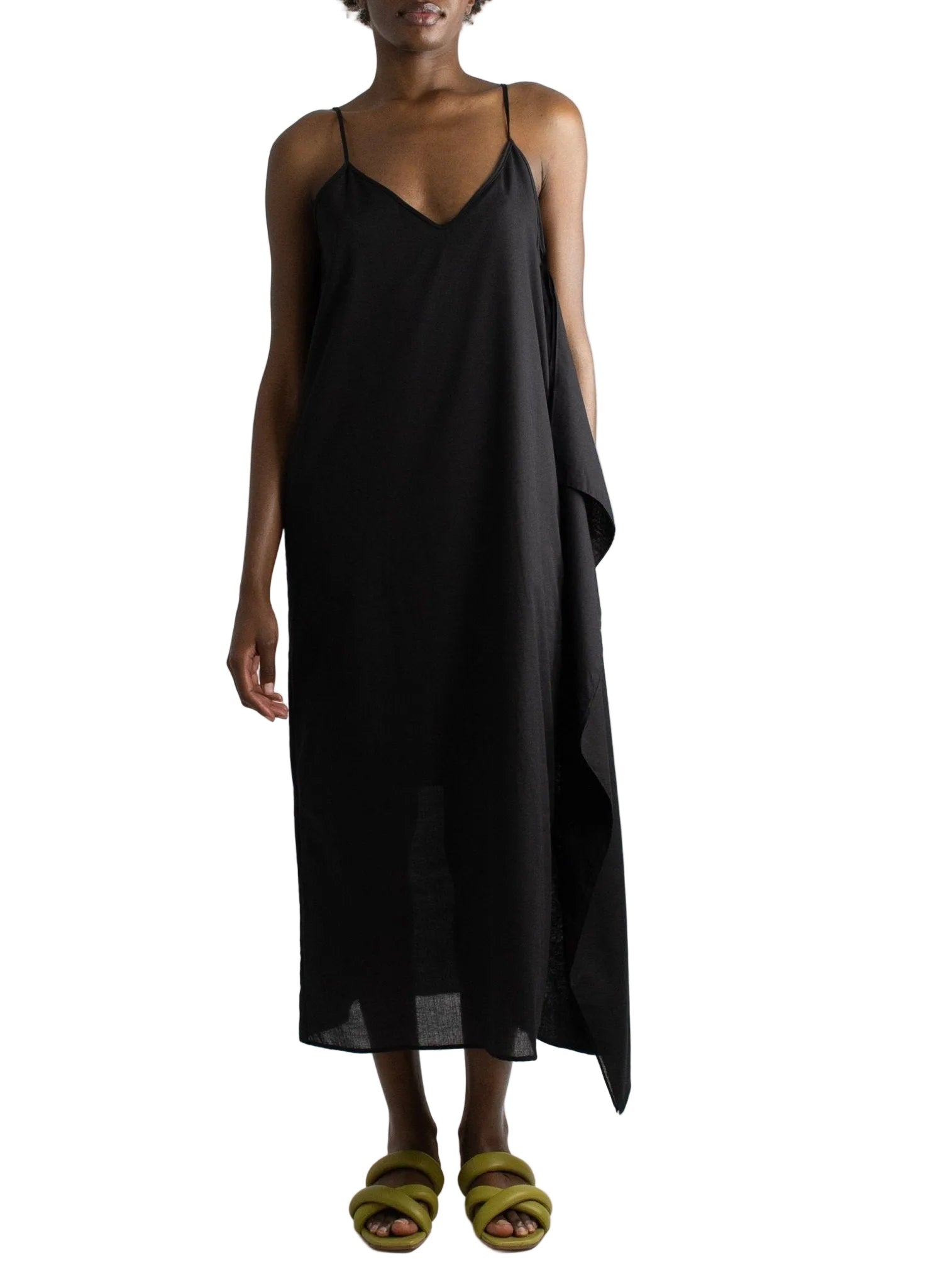 Cascade Dress - Black - Meg - Made in NYC