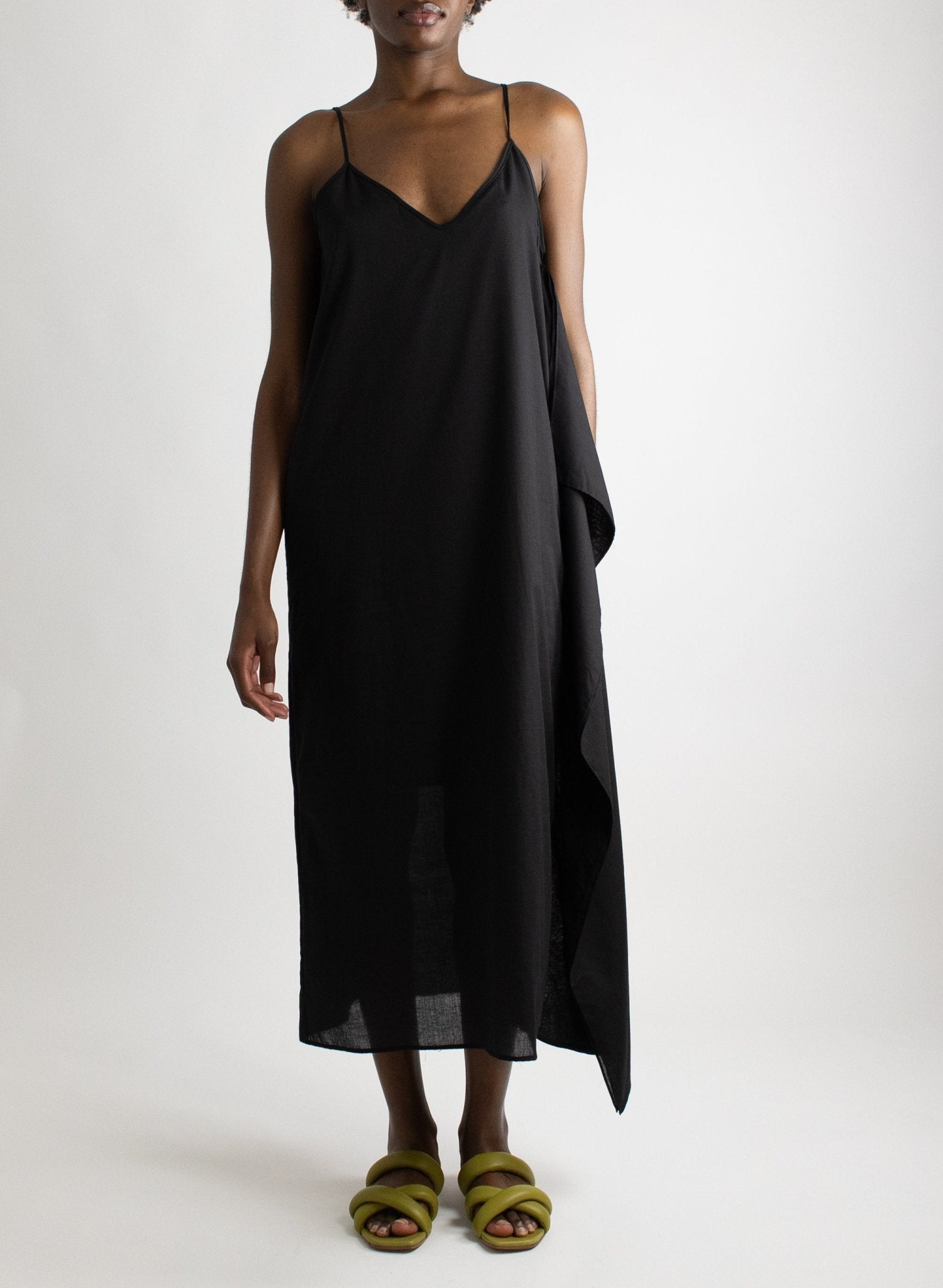 Cascade Dress - Black - Meg - Made in NYC