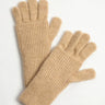 Chunky Rib Fingerhole Gloves - Camel - Meg