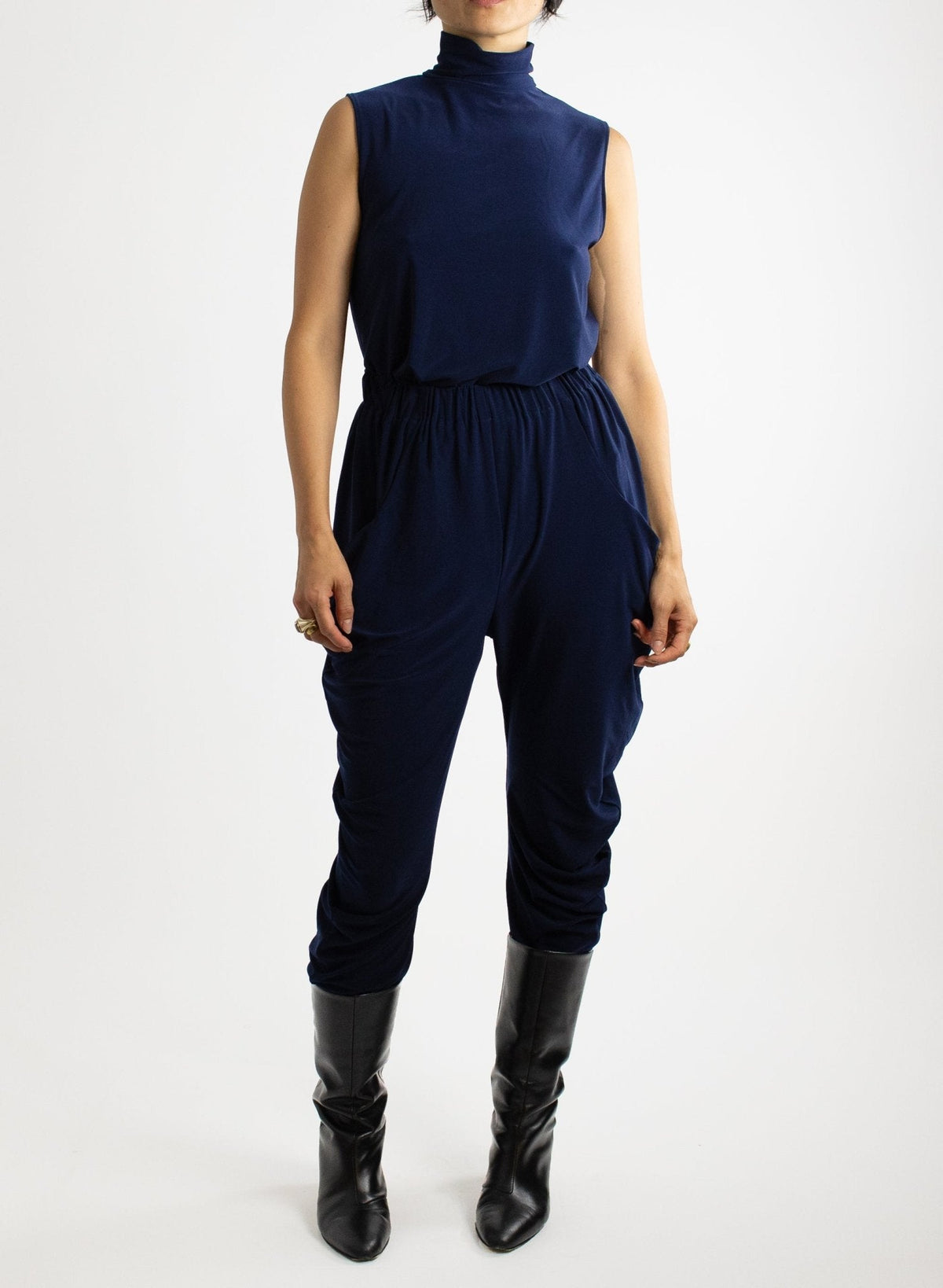 Circle Pant - Navy - Meg - Made in Canada