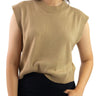 Cropped Sweater Vest - Black - Meg
