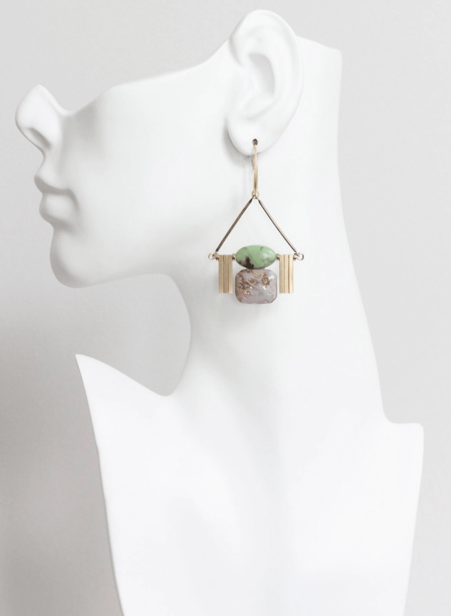 David Aubrey - Lavender ArtDeco Earrings - Meg