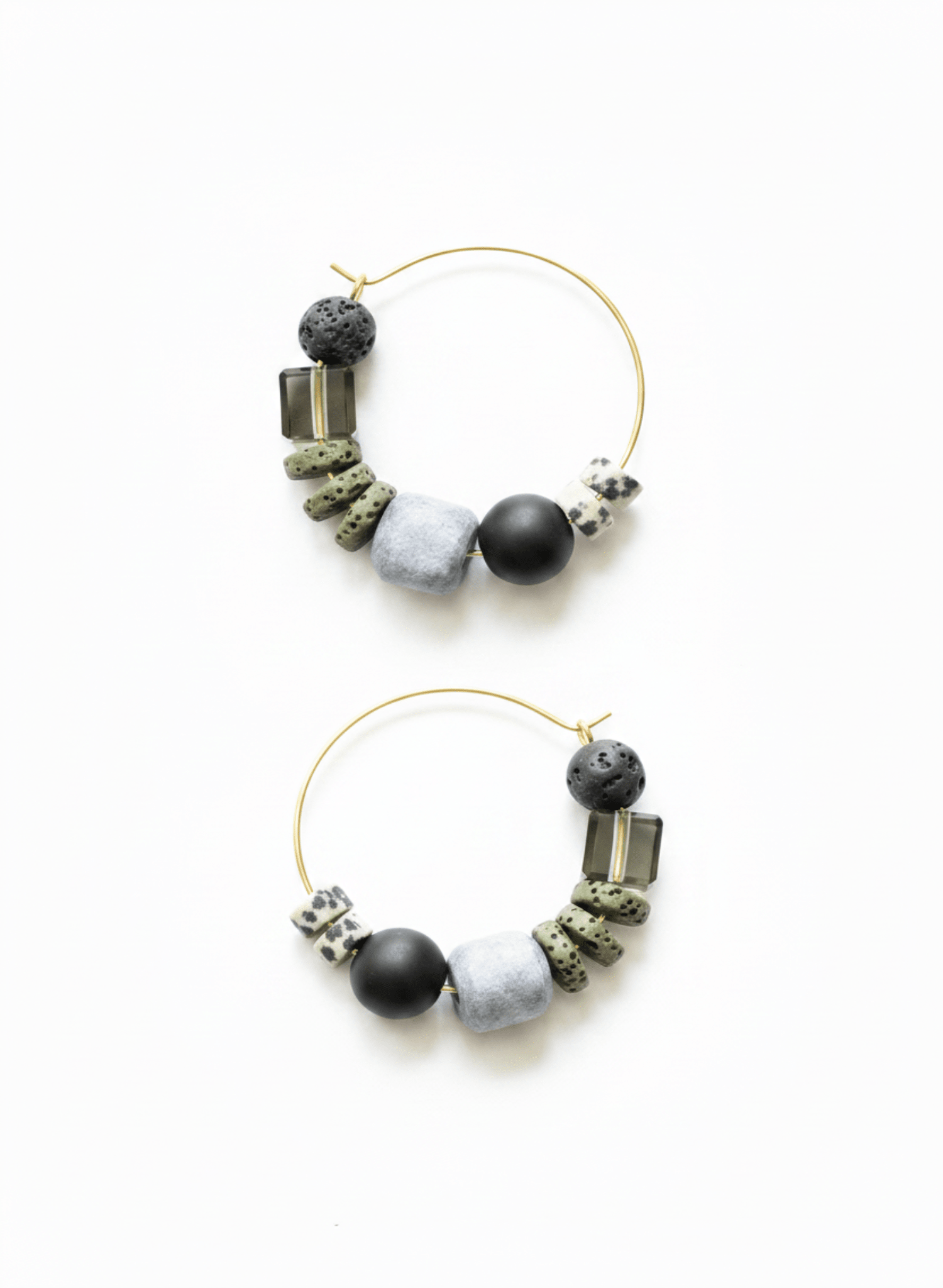 David Aubrey - Multi-Stone Hoops - Meg