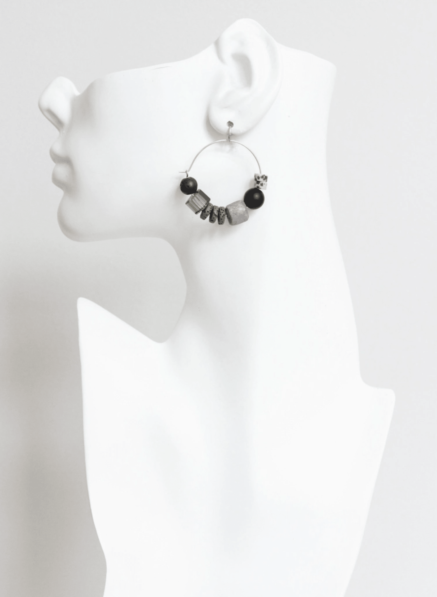 David Aubrey - Multi-Stone Hoops - Meg