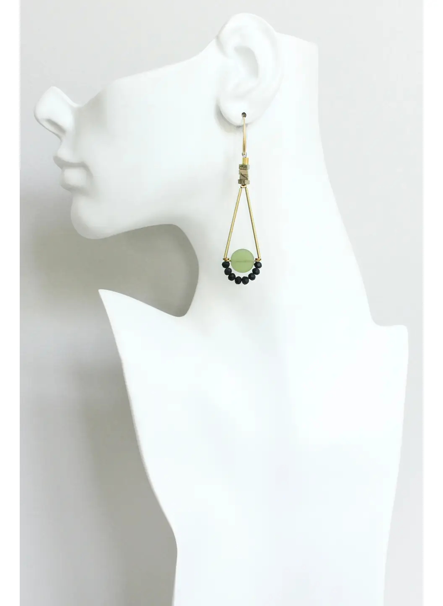 David Aubrey - Olivine Glass Earrings - Meg