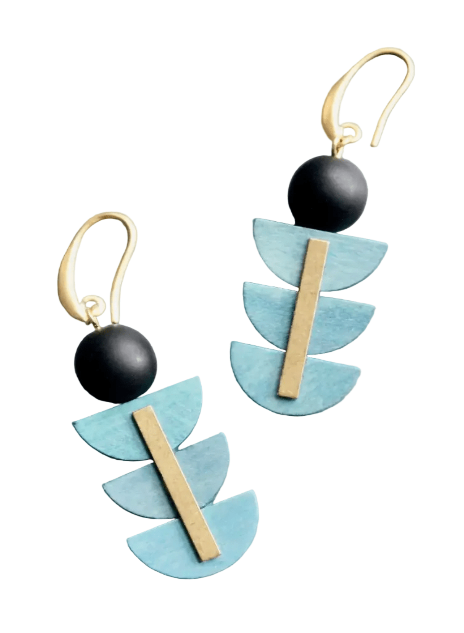David Aubrey - Painted Wood Earrings - Meg
