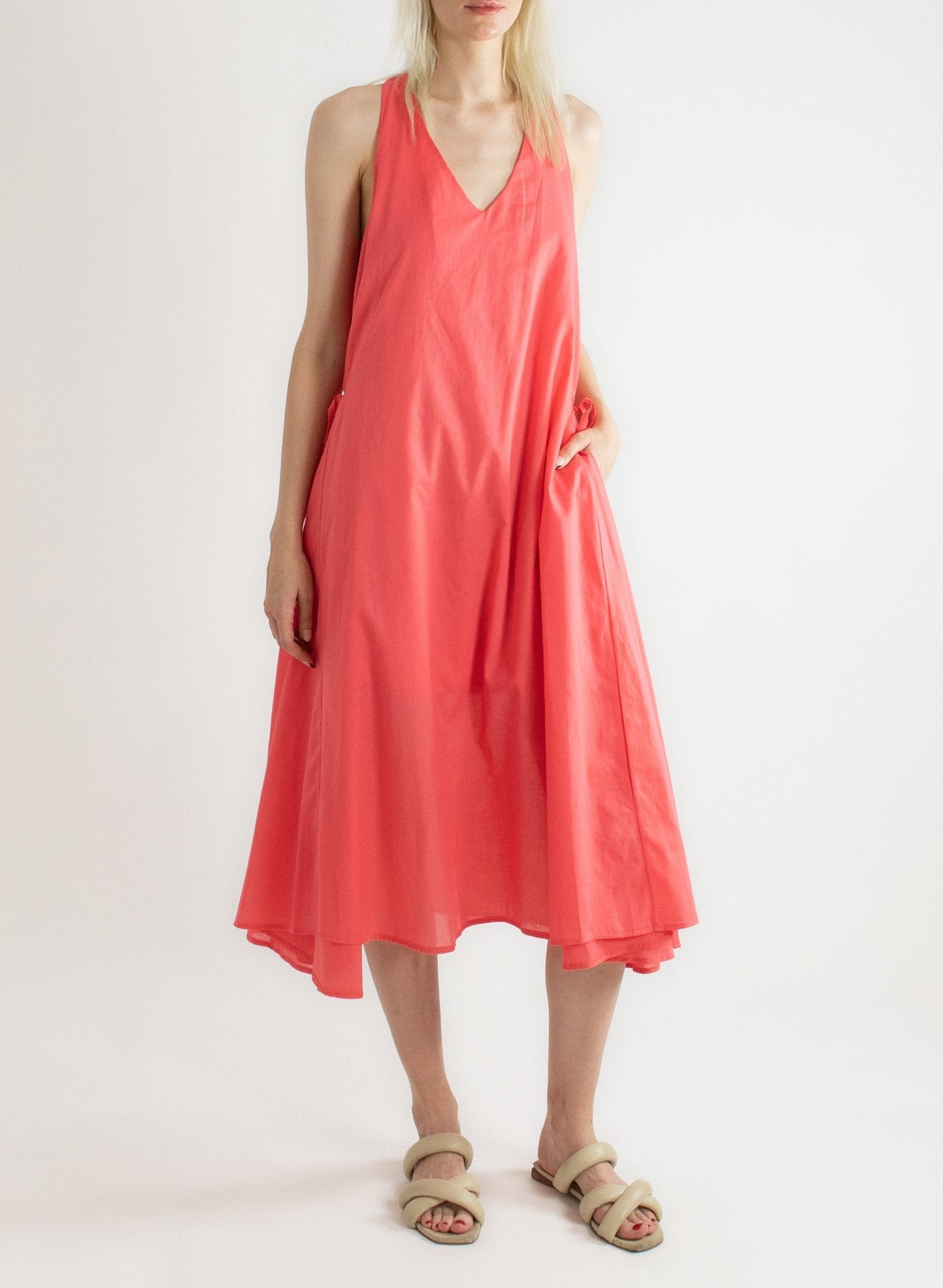 Downtown Tank Dress - Strawberry - Meg - Made in NYC
