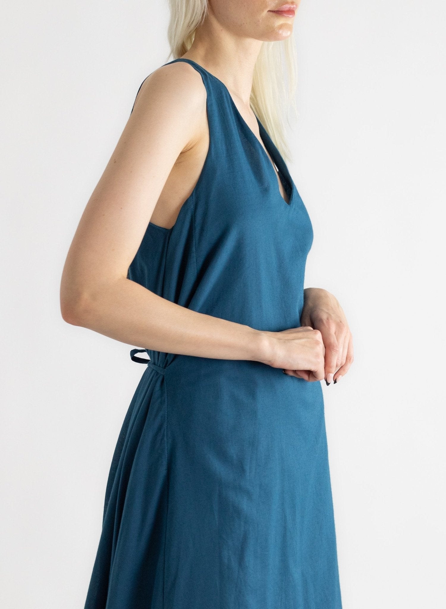 Downtown Tank Dress - Teal - Meg - Made in NYC