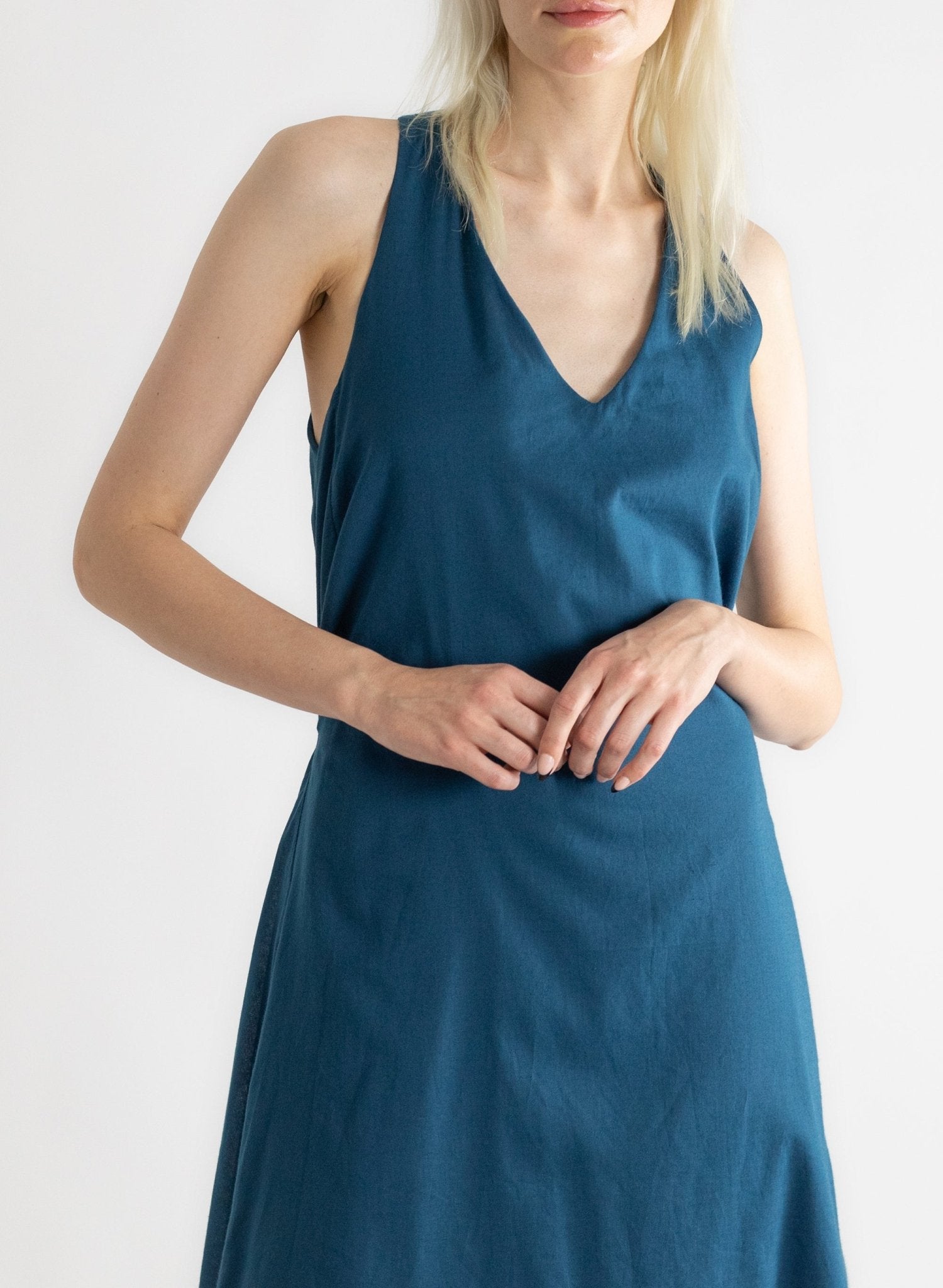 Downtown Tank Dress - Teal - Meg - Made in NYC
