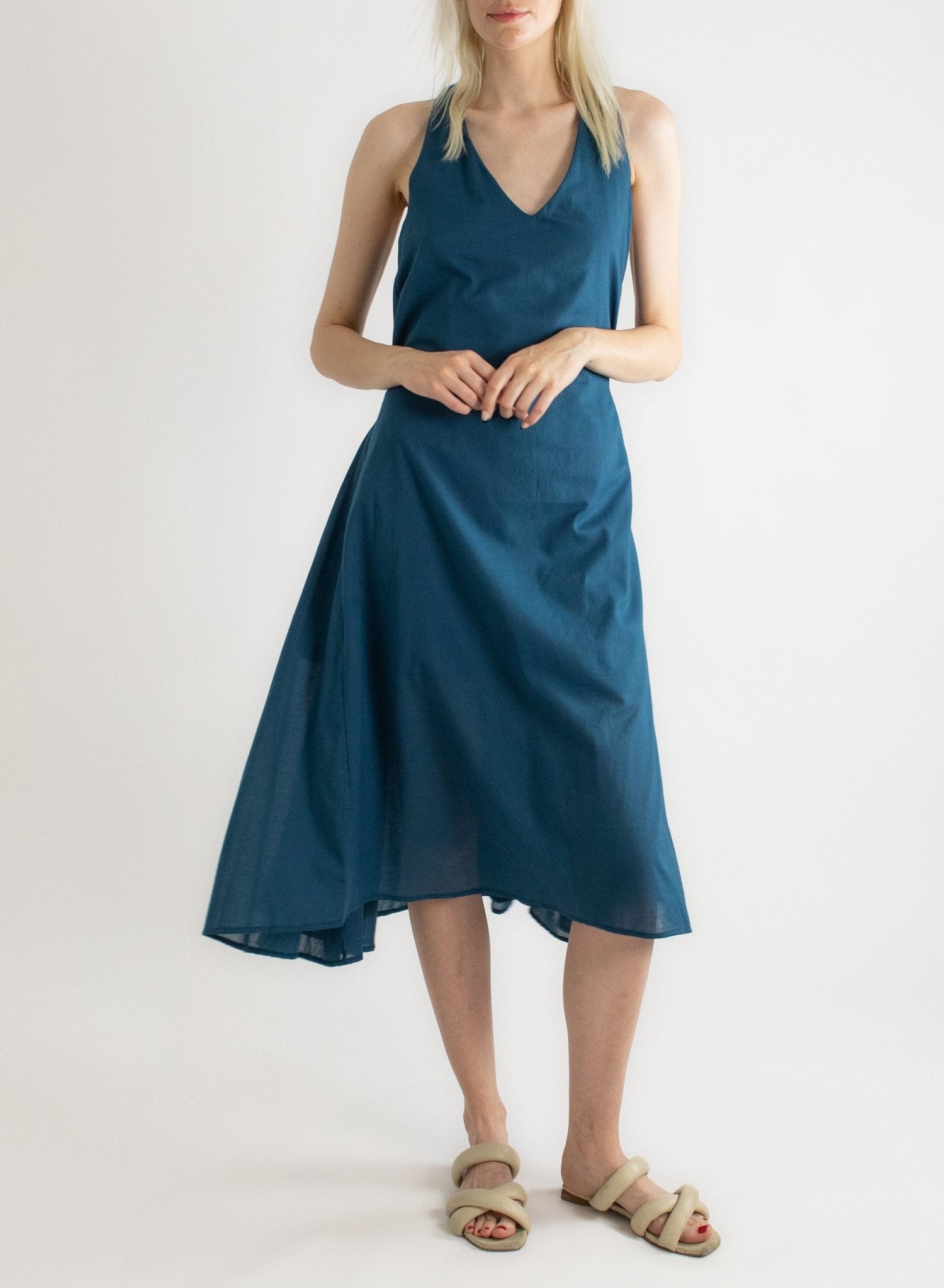 Downtown Tank Dress - Teal - Meg - Made in NYC