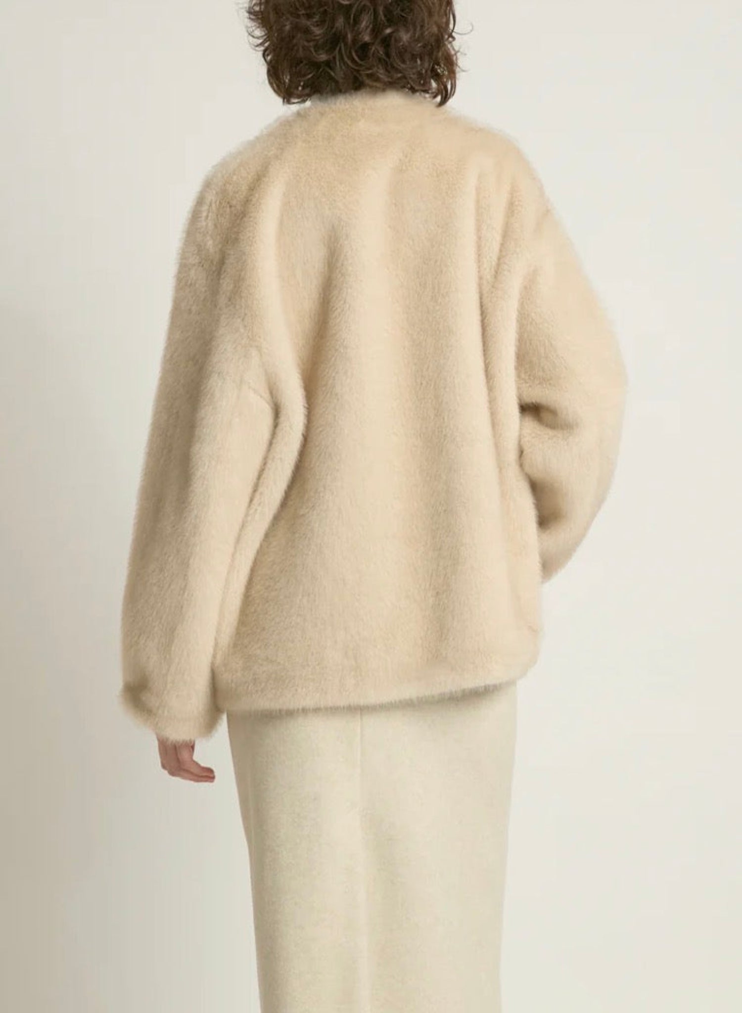 Fur Jacket - Beige - Meg