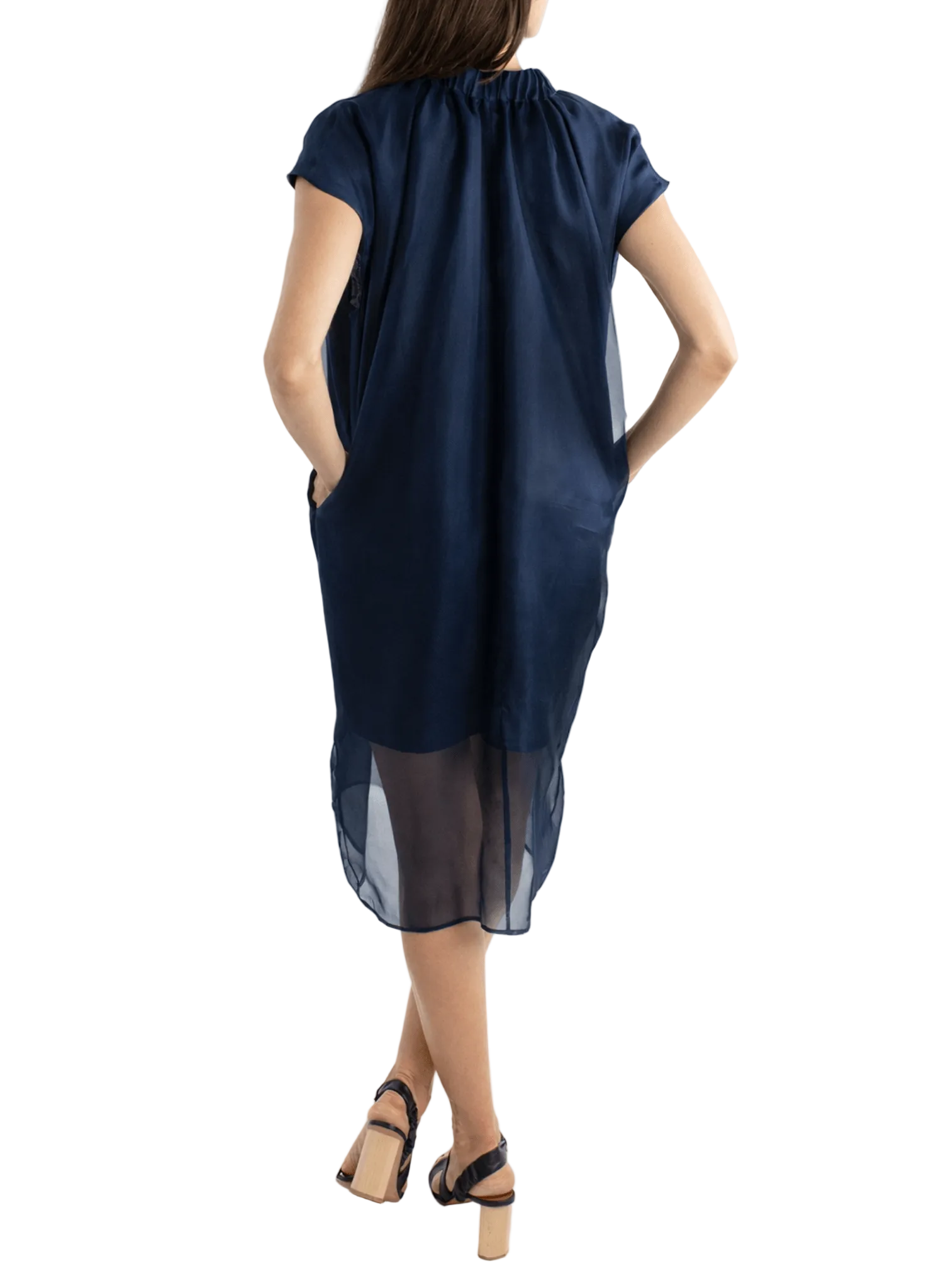 Glamour Shift Dress - Navy - Meg
