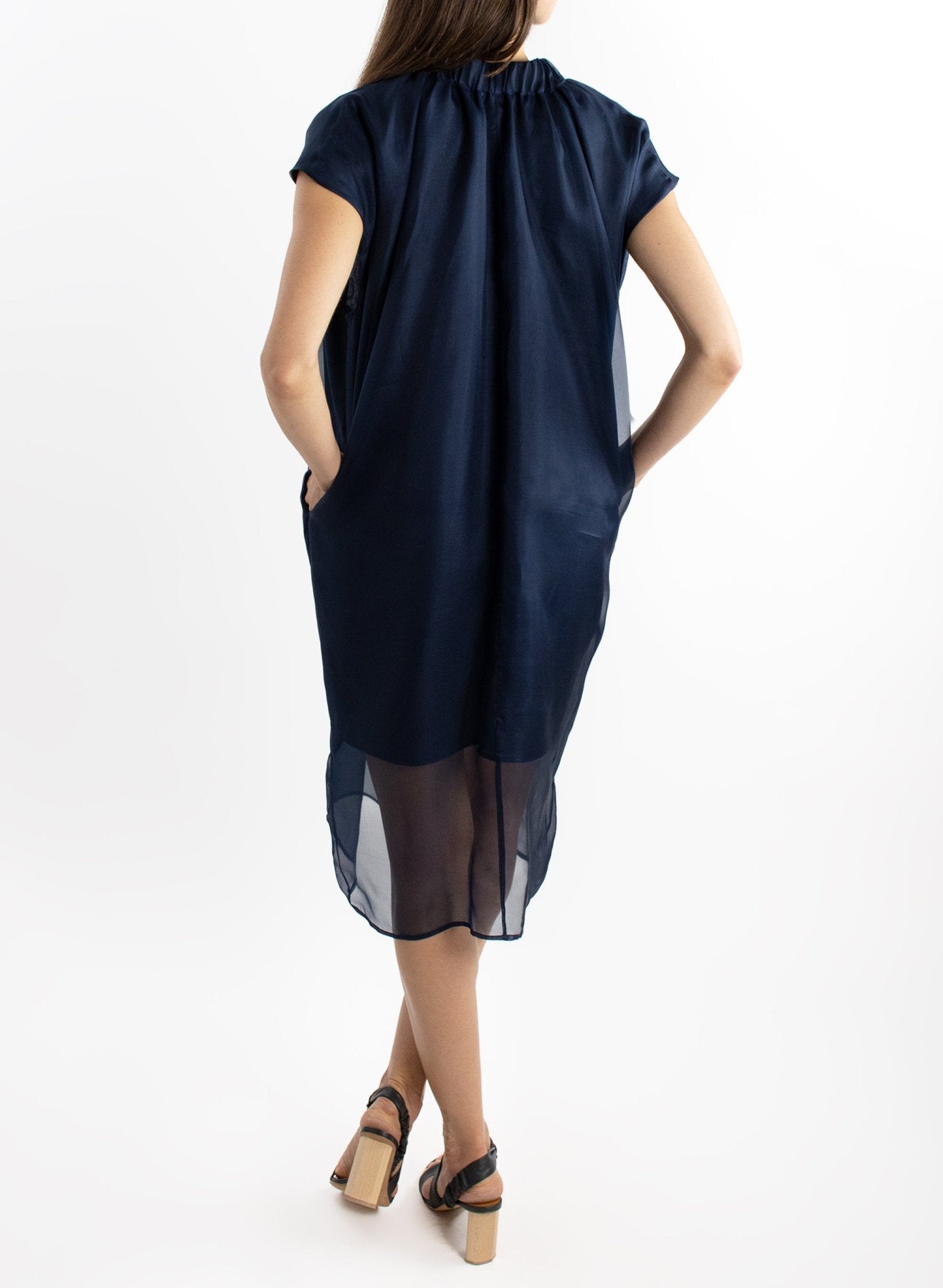 Glamour Shift Dress - Navy - Meg