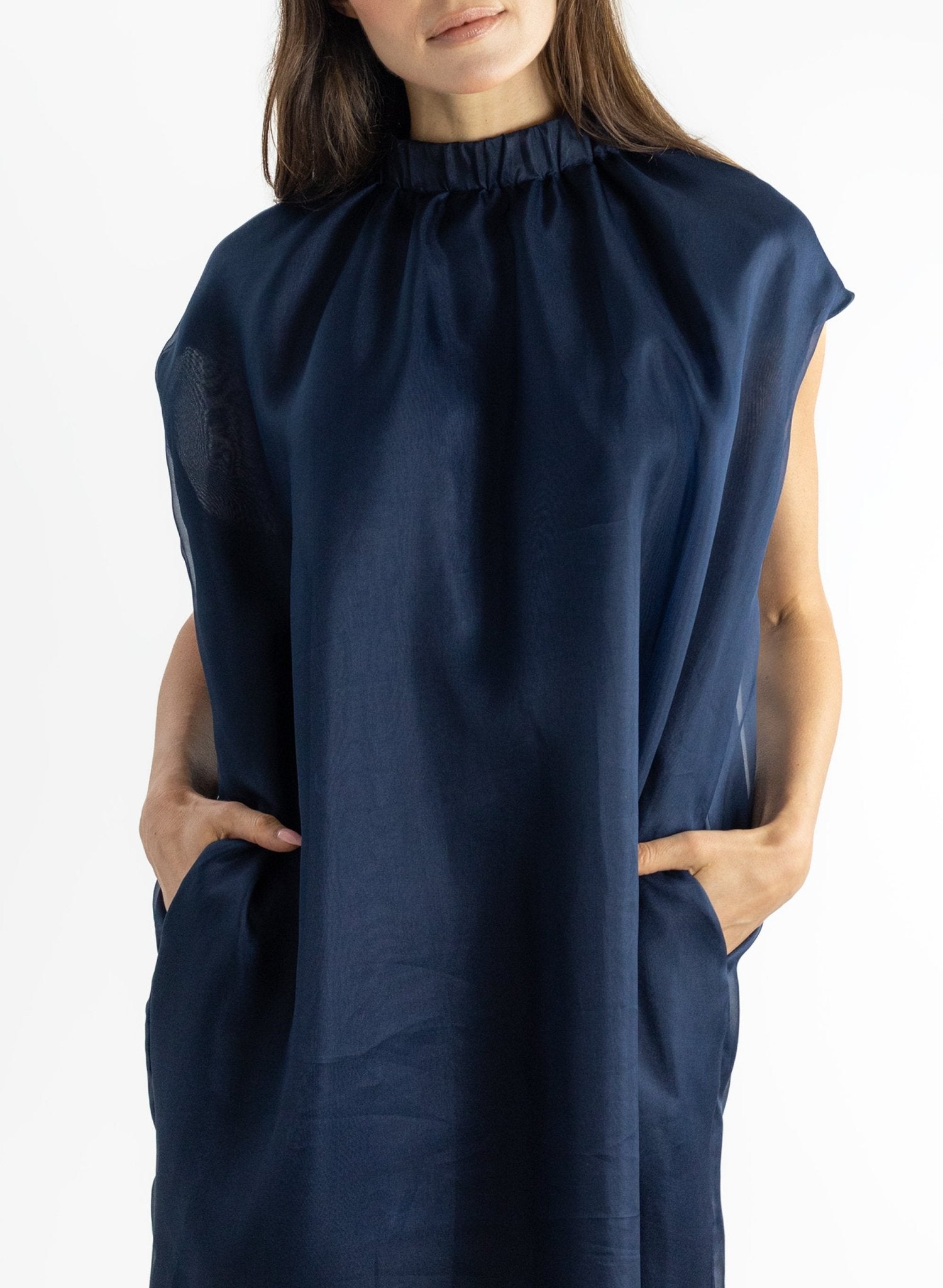 Glamour Shift Dress - Navy - Meg