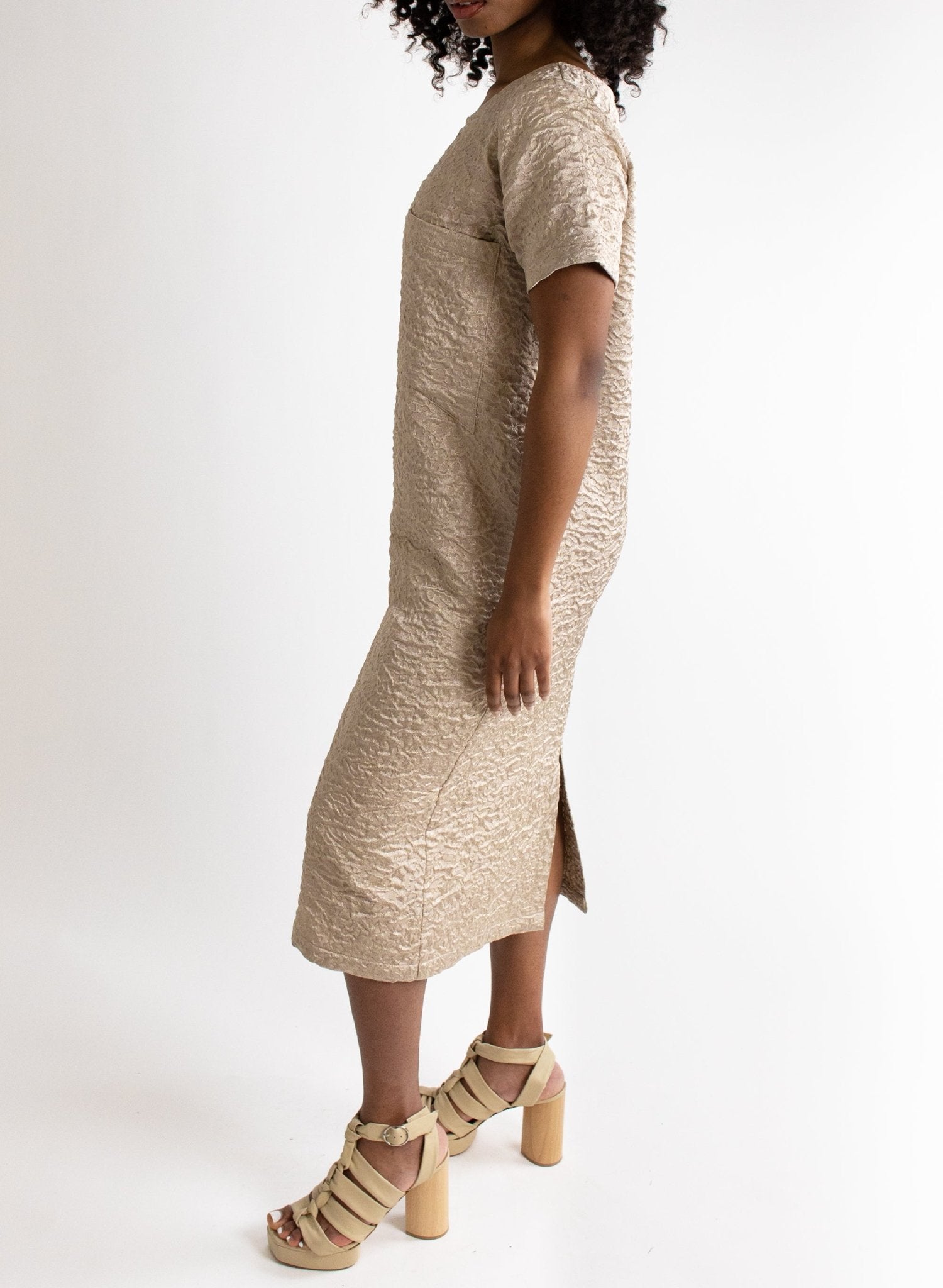 Gold Pocket T-Shirt Dress - Meg