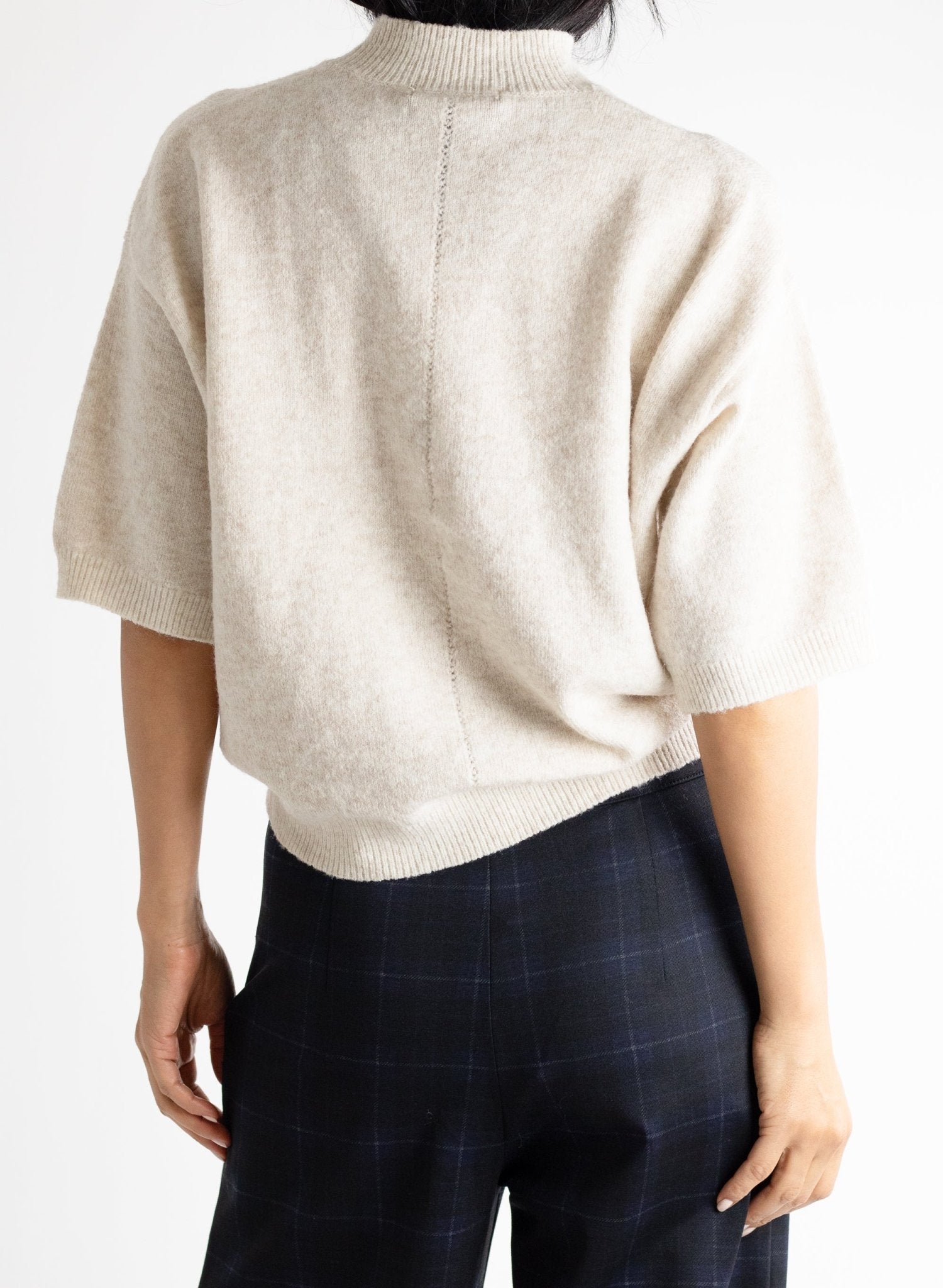 Half Sleeve Sweater - Beige - Meg