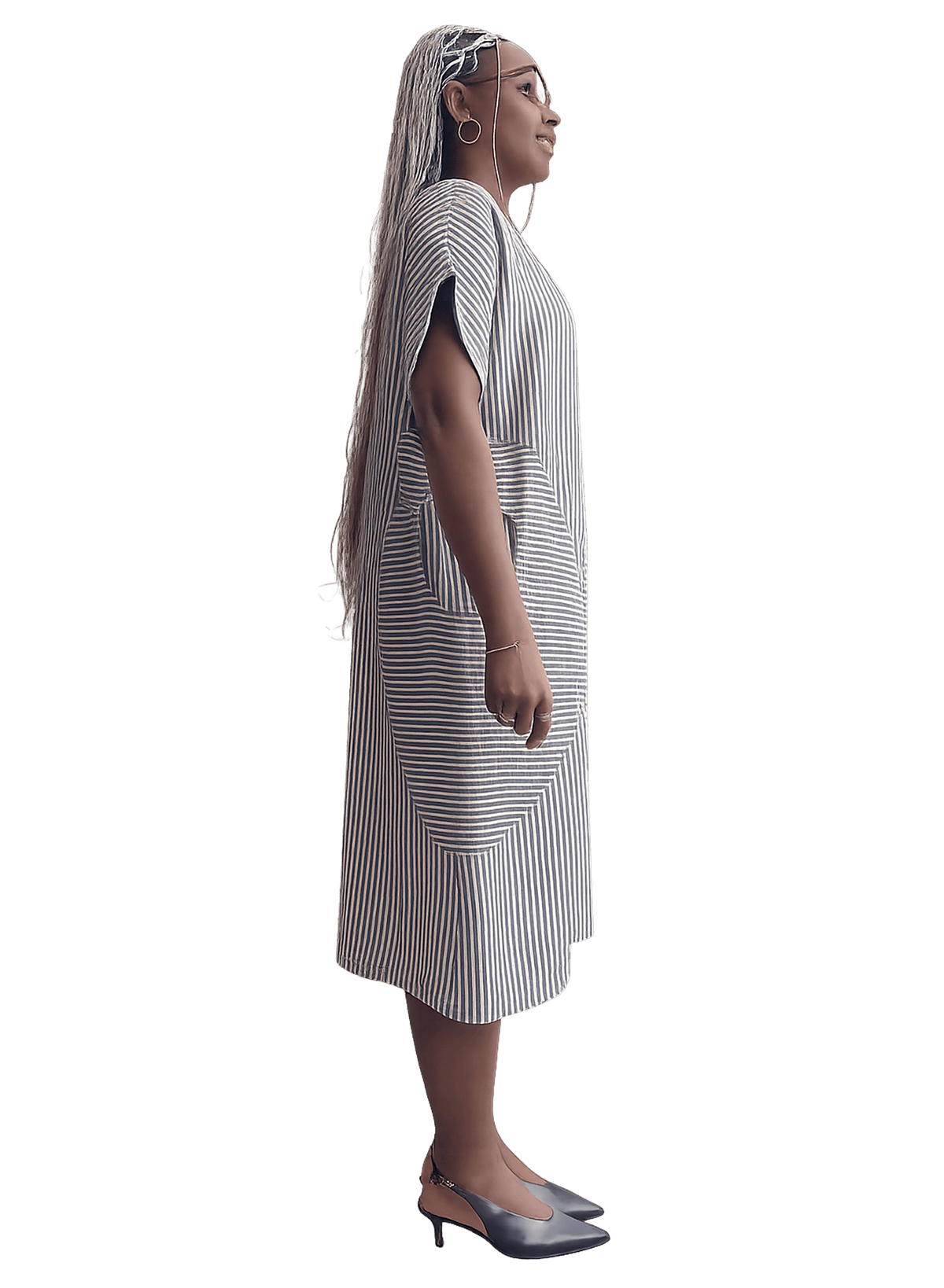 Heidi Dress - Black Stripe - Meg
