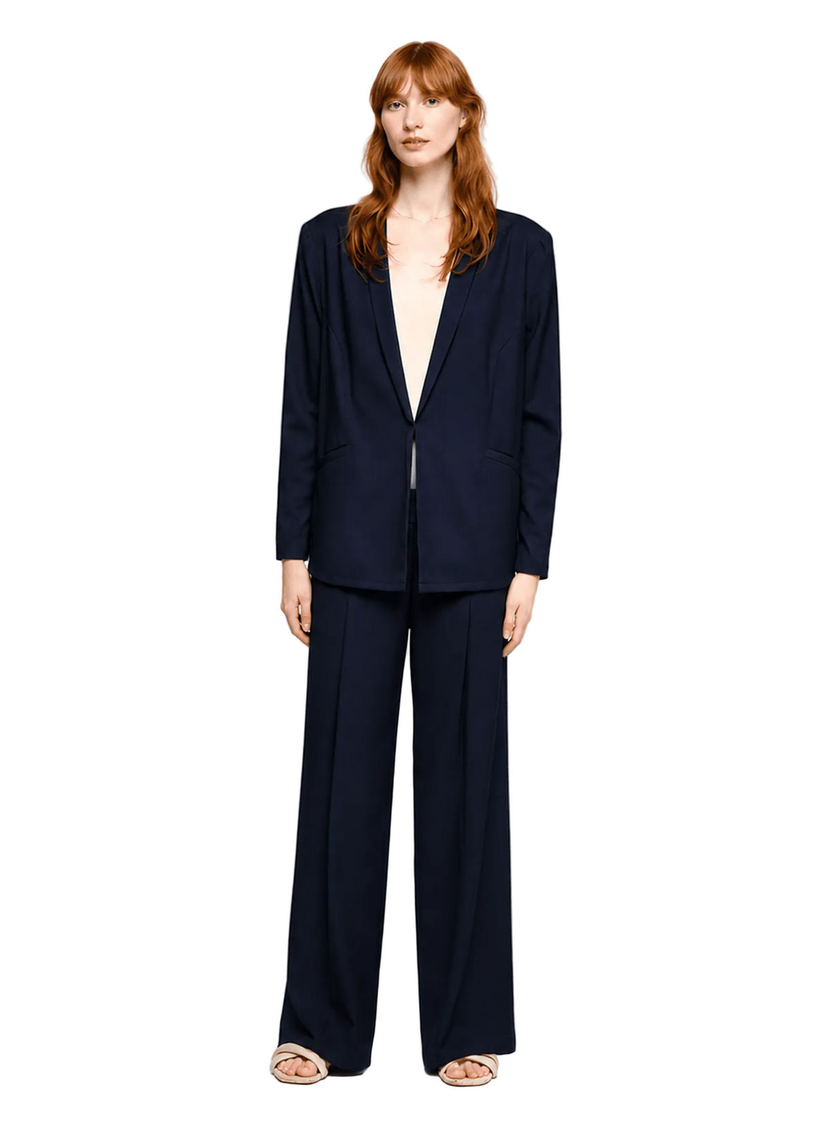 Invert Pleat Pant - Indigo - Meg